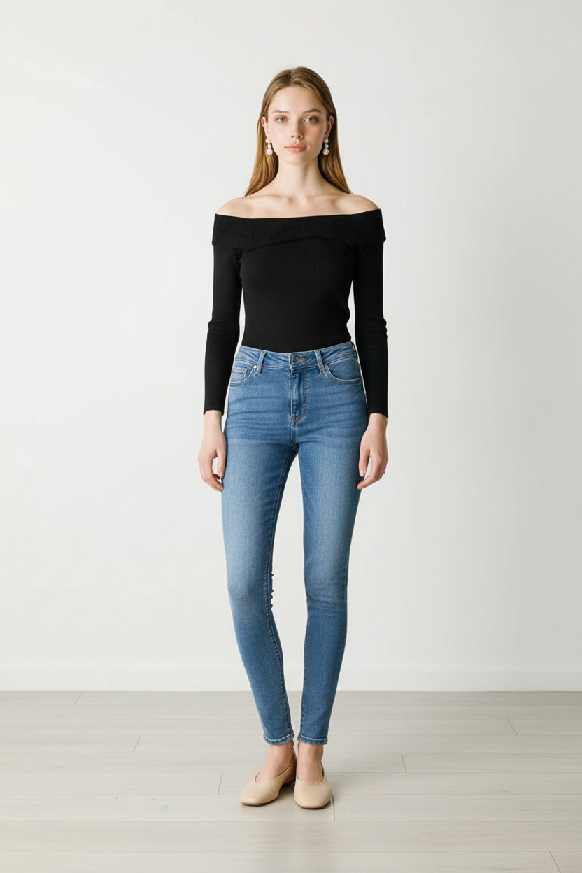 JXSYDNEY SKINNY HW JEANS S240 DNM