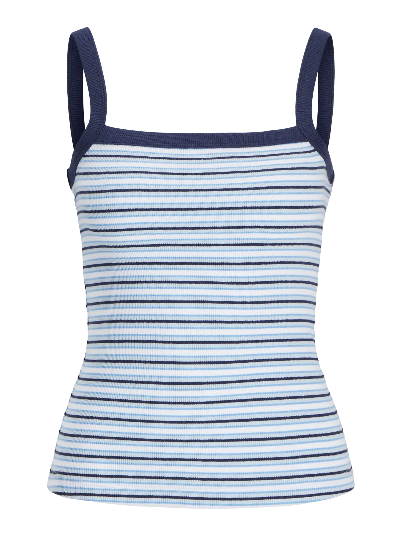 JXFIFI STR SL RIB STRIPE TOP