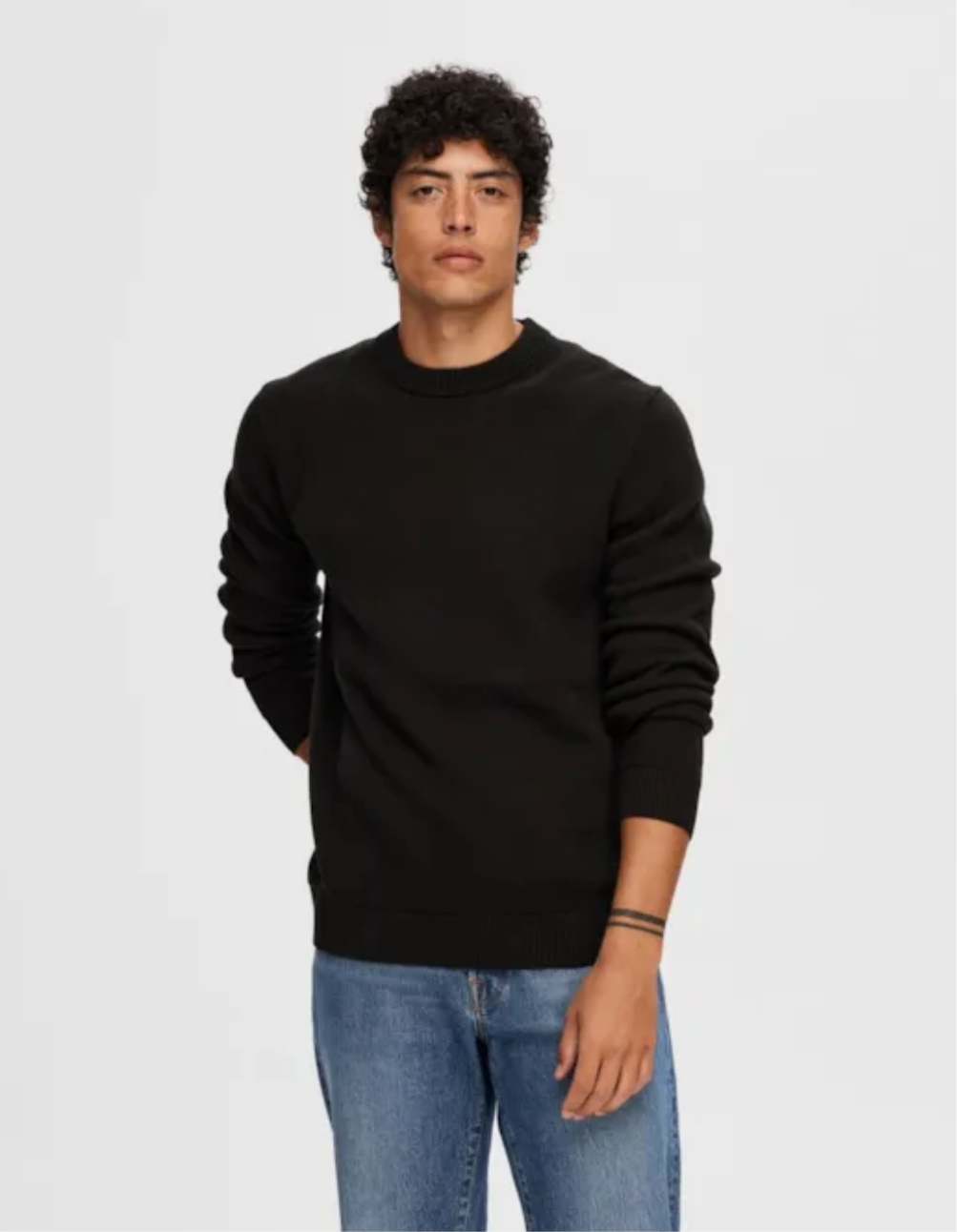 SLHDANE KNIT STRUCTURE CREW NECK