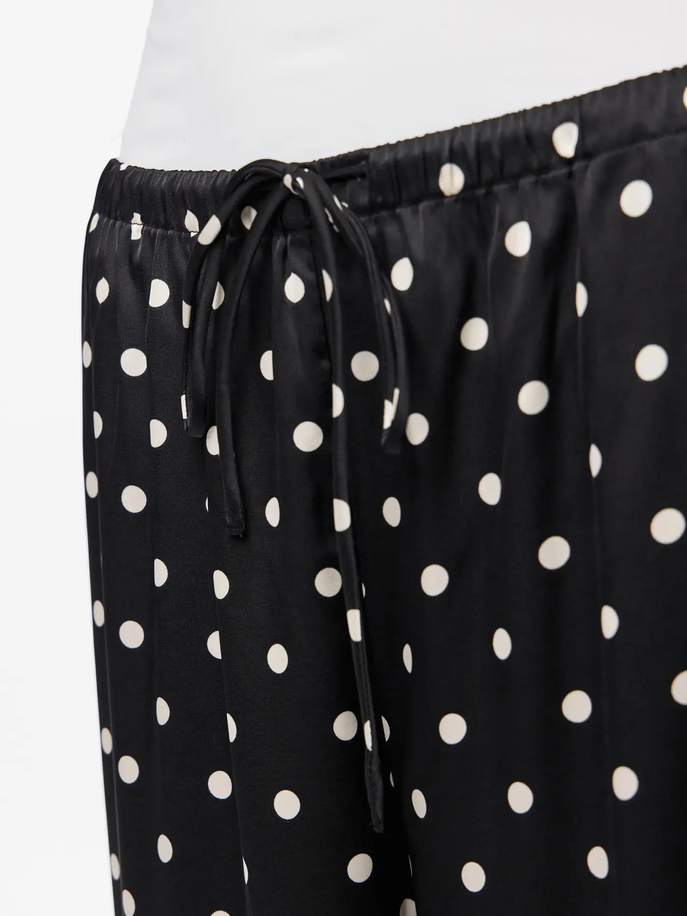 PCJYTTA MW STRAIGHT SATIN PANTS