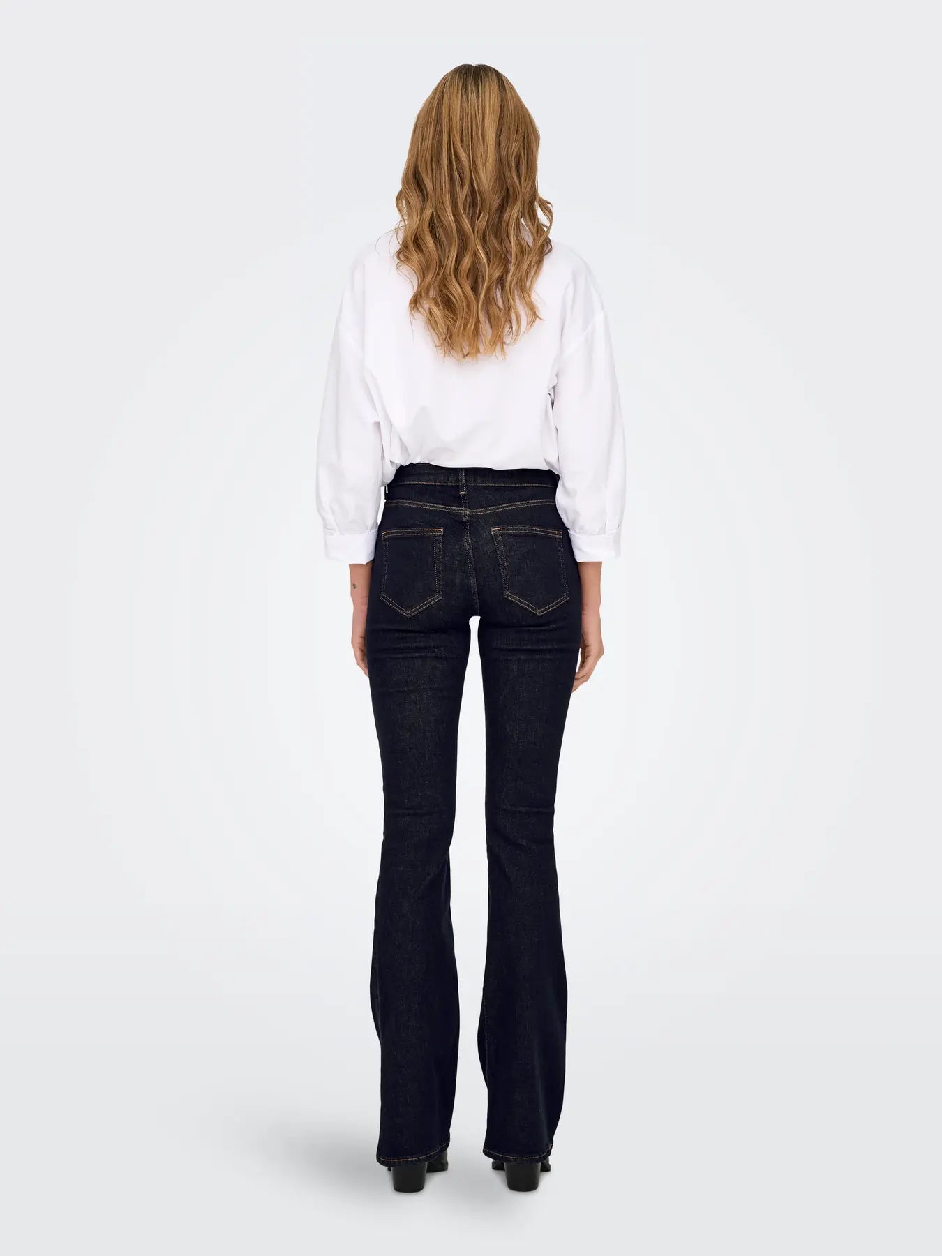 ONLBLUSH MID FLARED STAYBLUE DNM REA023