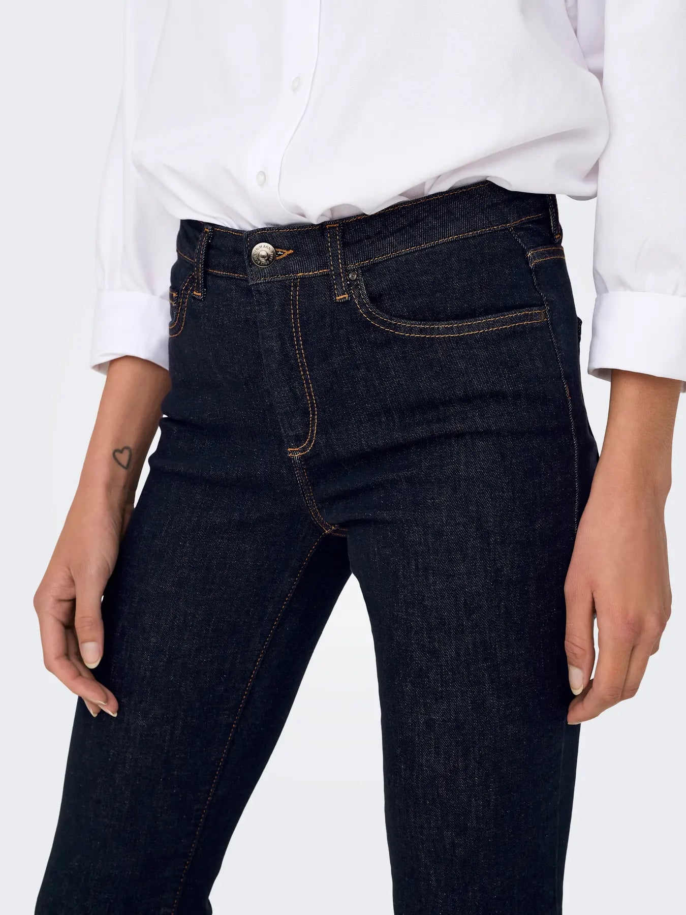 ONLBLUSH MID FLARED STAYBLUE DNM REA023