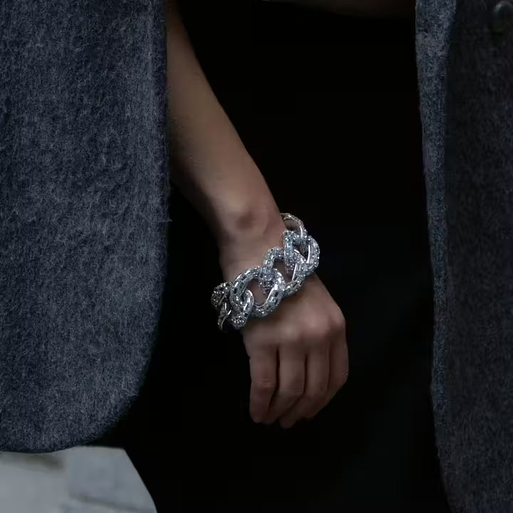 Sparkle crystal bracelet silver