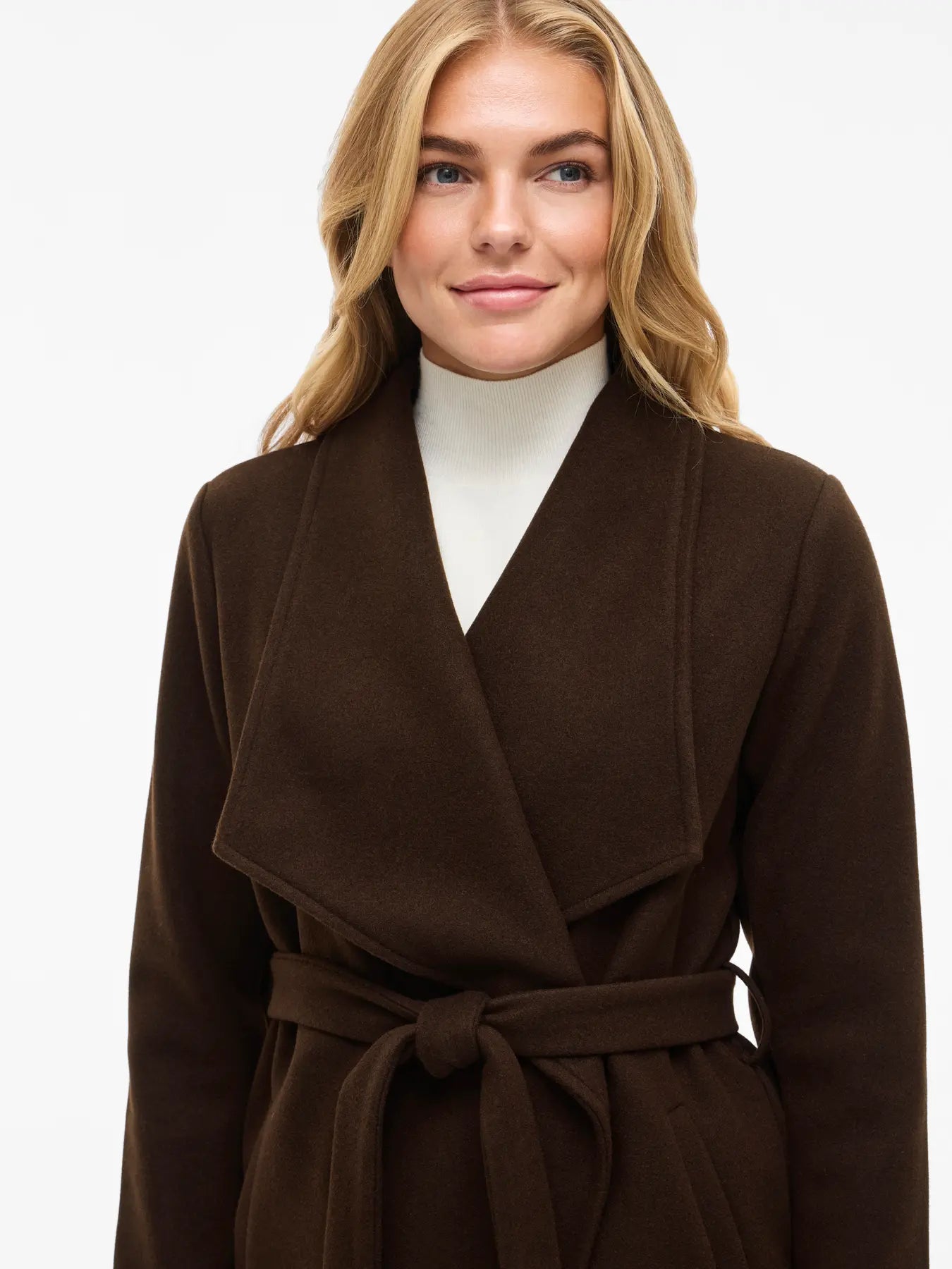 VICOOLEY COLLAR BELT COAT