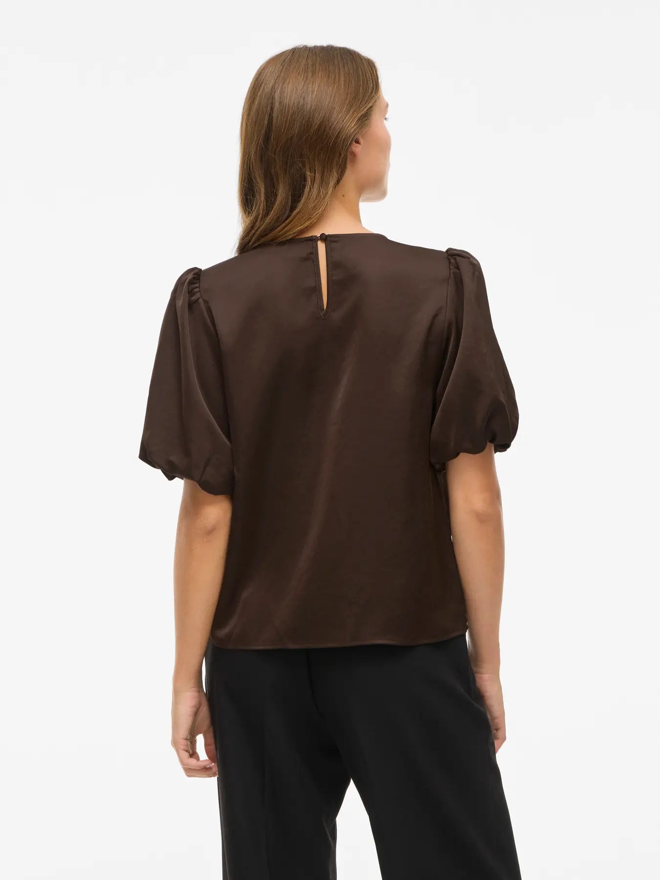 viellette 2/4 satin puff top