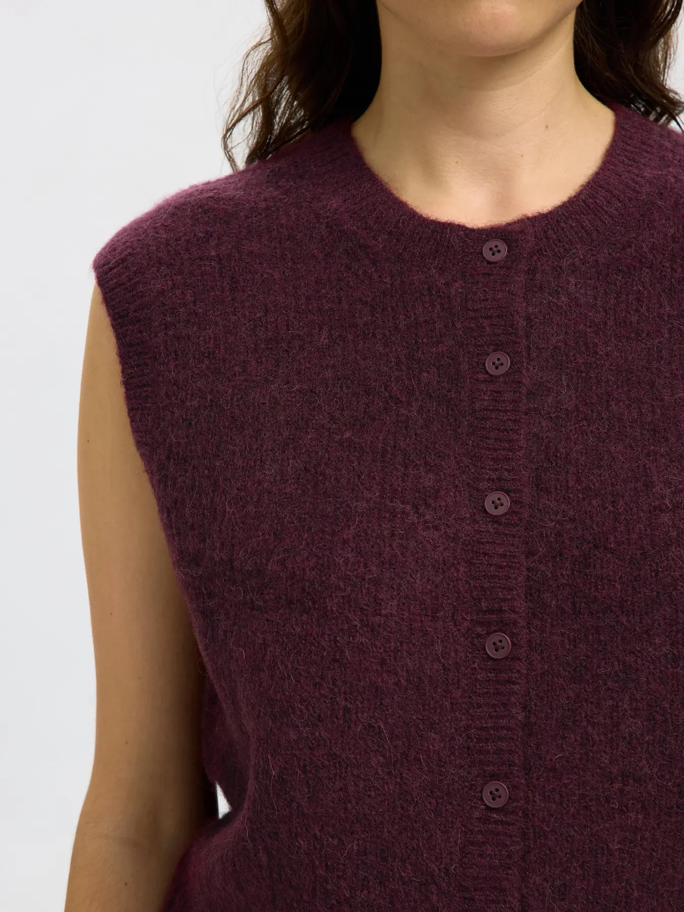 SLFLULU SL BUTTON O-NECK VEST
