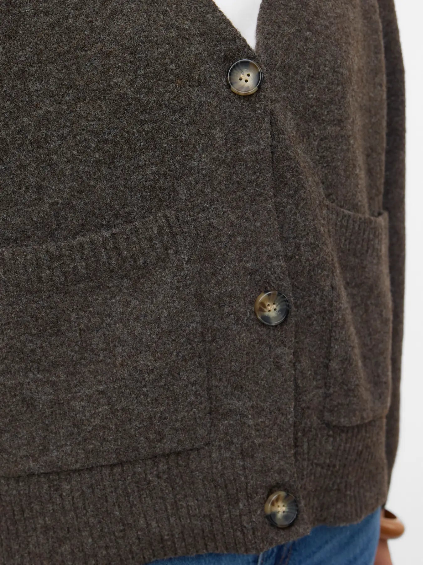 VMBOOM LS V-NECK BUTTON CARDIGAN