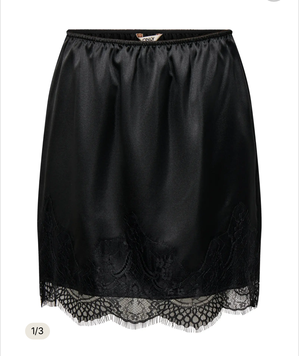 ONLBELLA SHORT SATIN LACE SKIRT