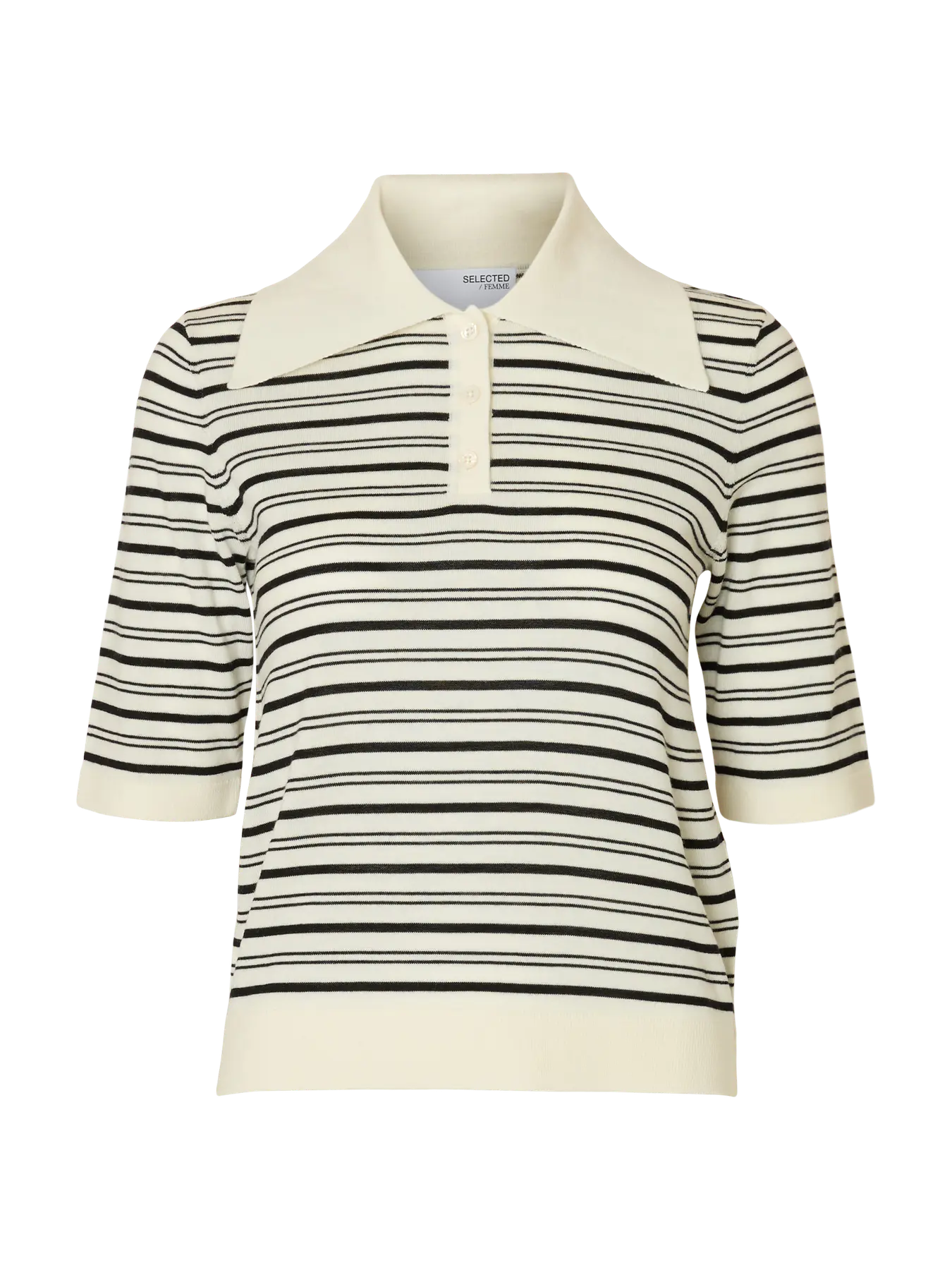 SLFTHEA 2/4 KNIT MERINO COLLAR NECK