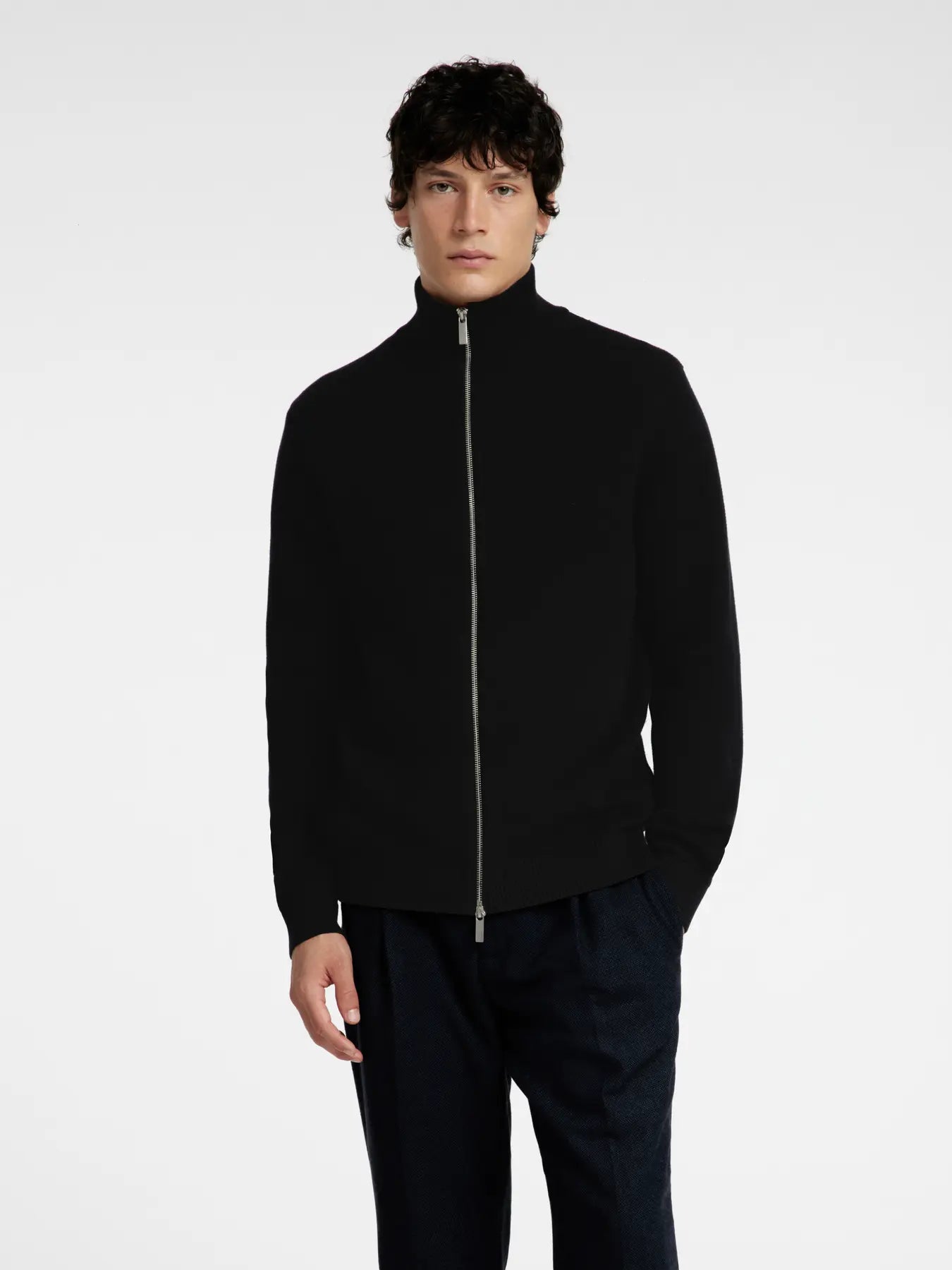 SLHDANE LS KNIT STRUCTURE FULL ZIP