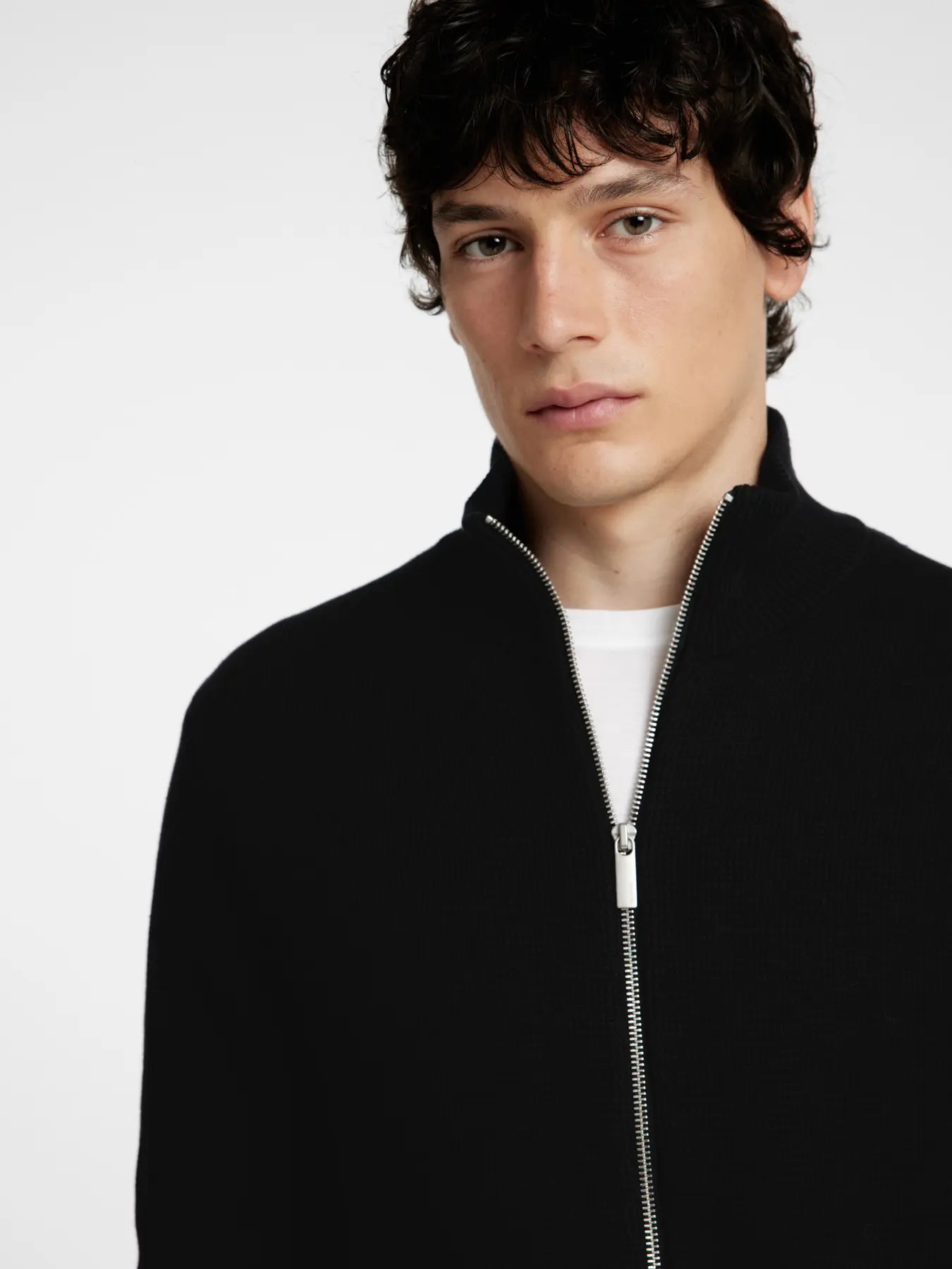 SLHDANE LS KNIT STRUCTURE FULL ZIP