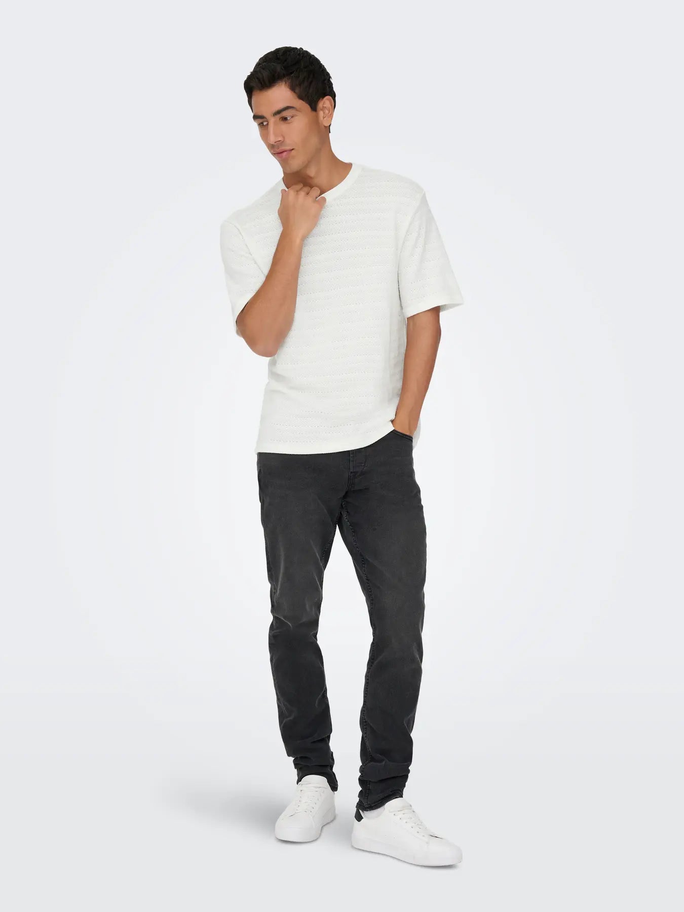 ONSGIVO REG 12 SS CREW KNIT