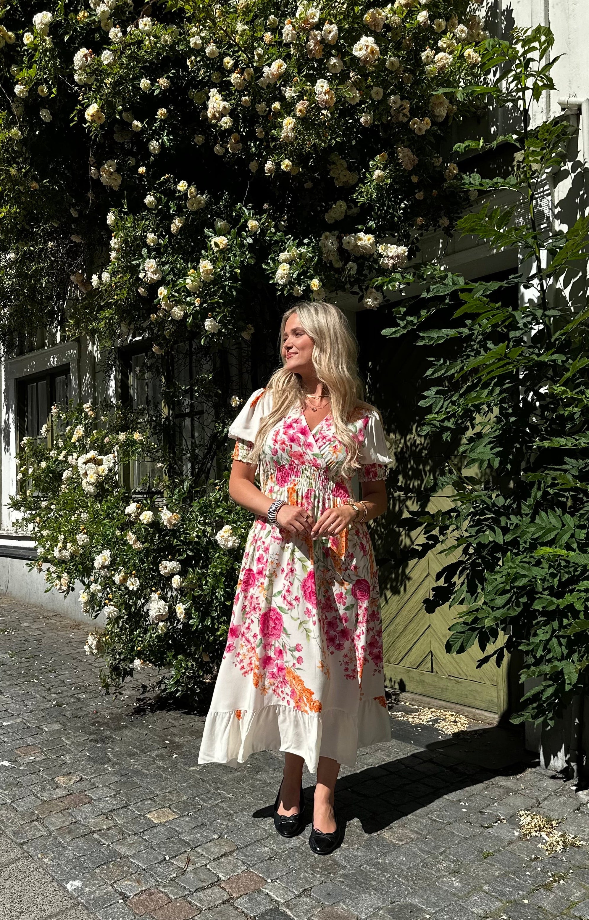 Bella long Flower dress
