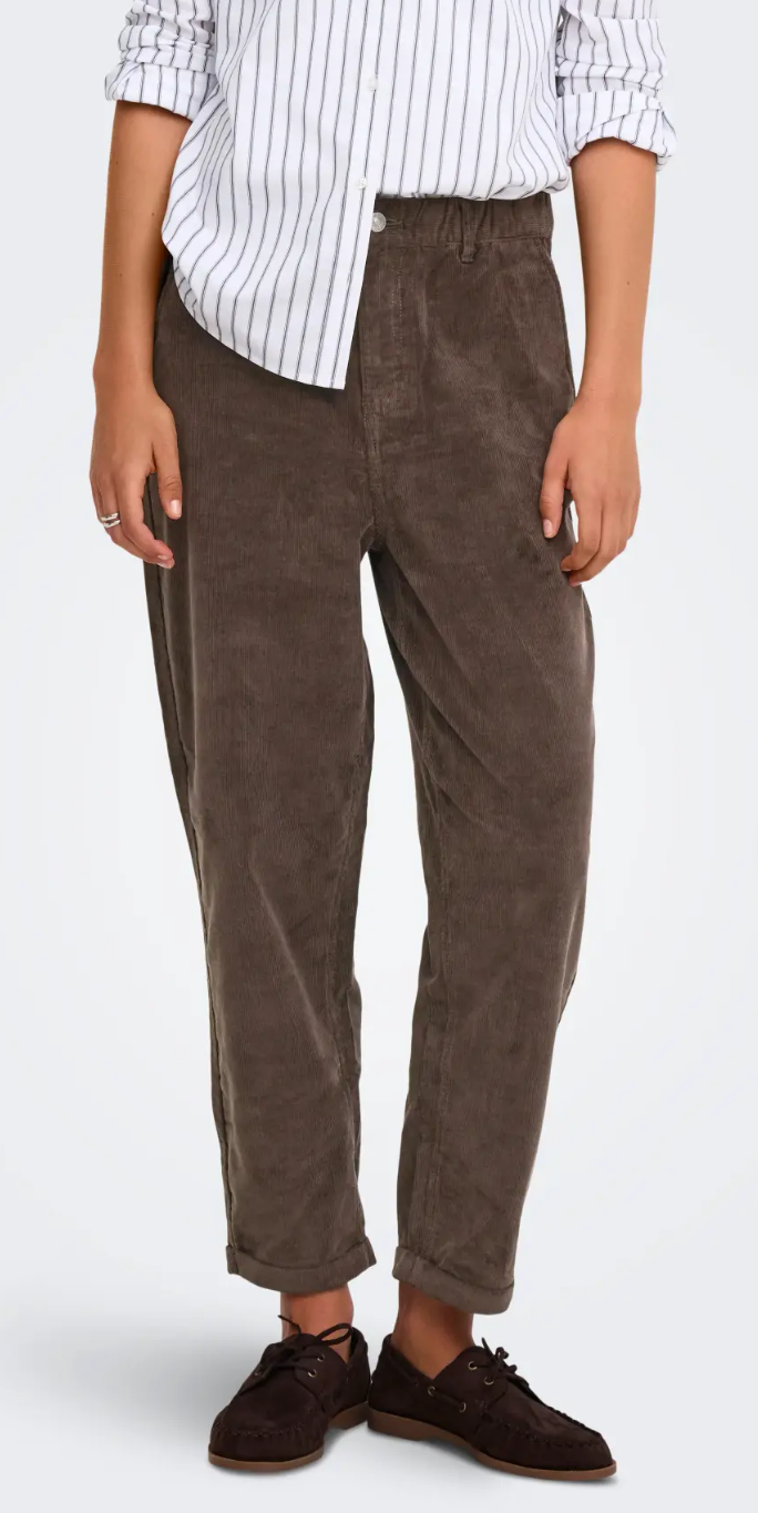 ONLFLORA MW ELA CORD CAROT PANT