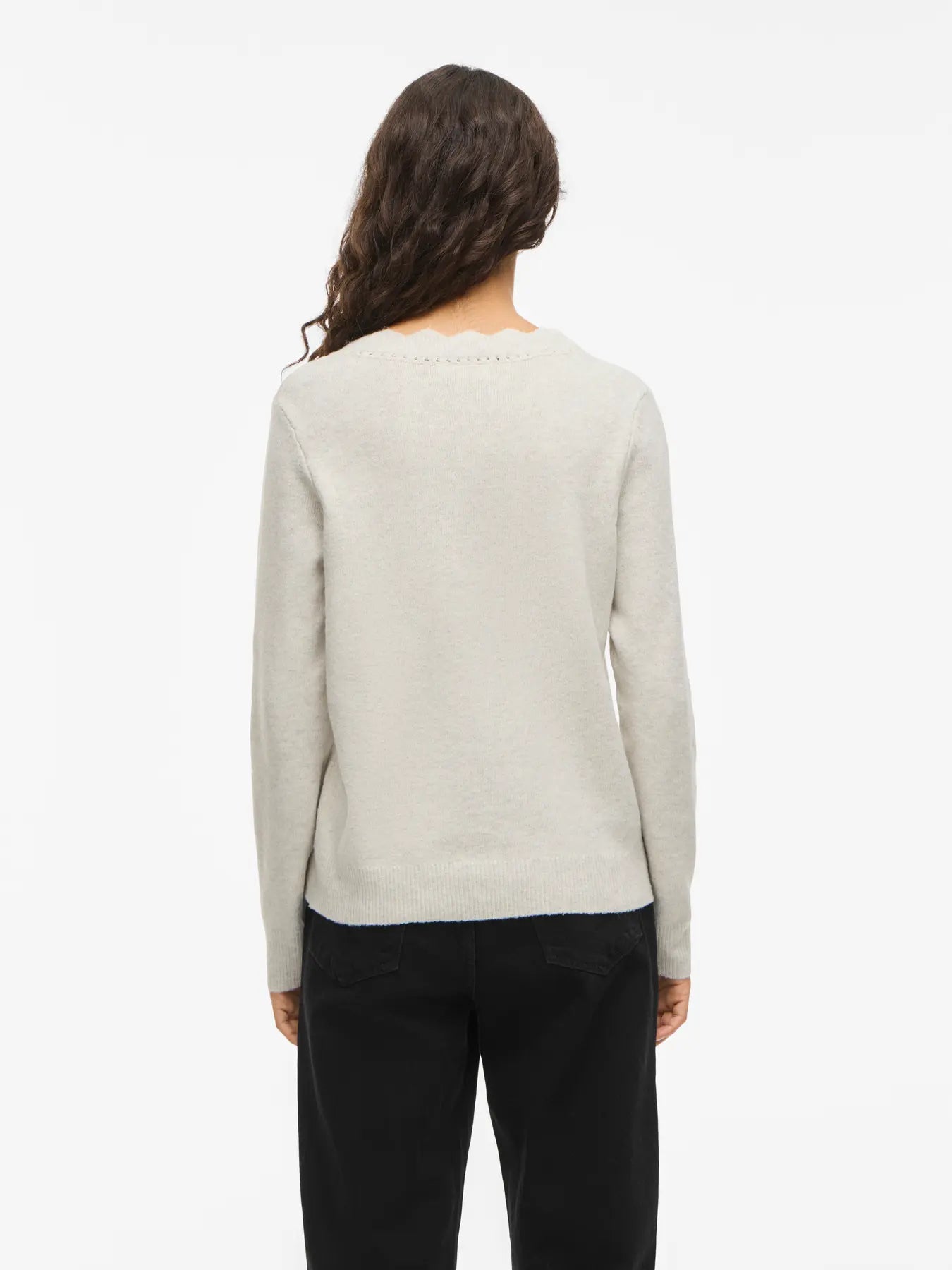 VINIKOLINA V-NECK L/S KNIT TOP