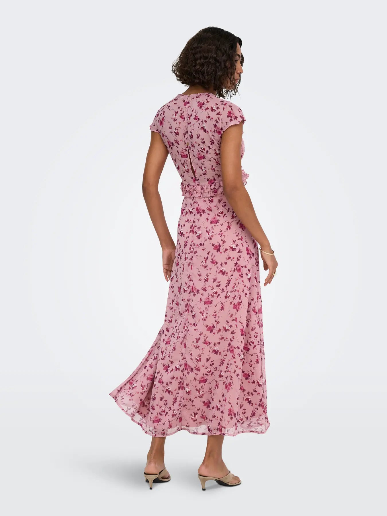 ONLVALDA S/S LONG FRILL DRESS