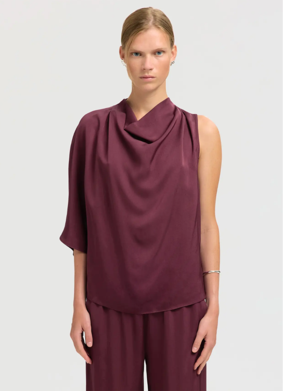 SLFLAURINA ONE SHOULDER COWL TOP