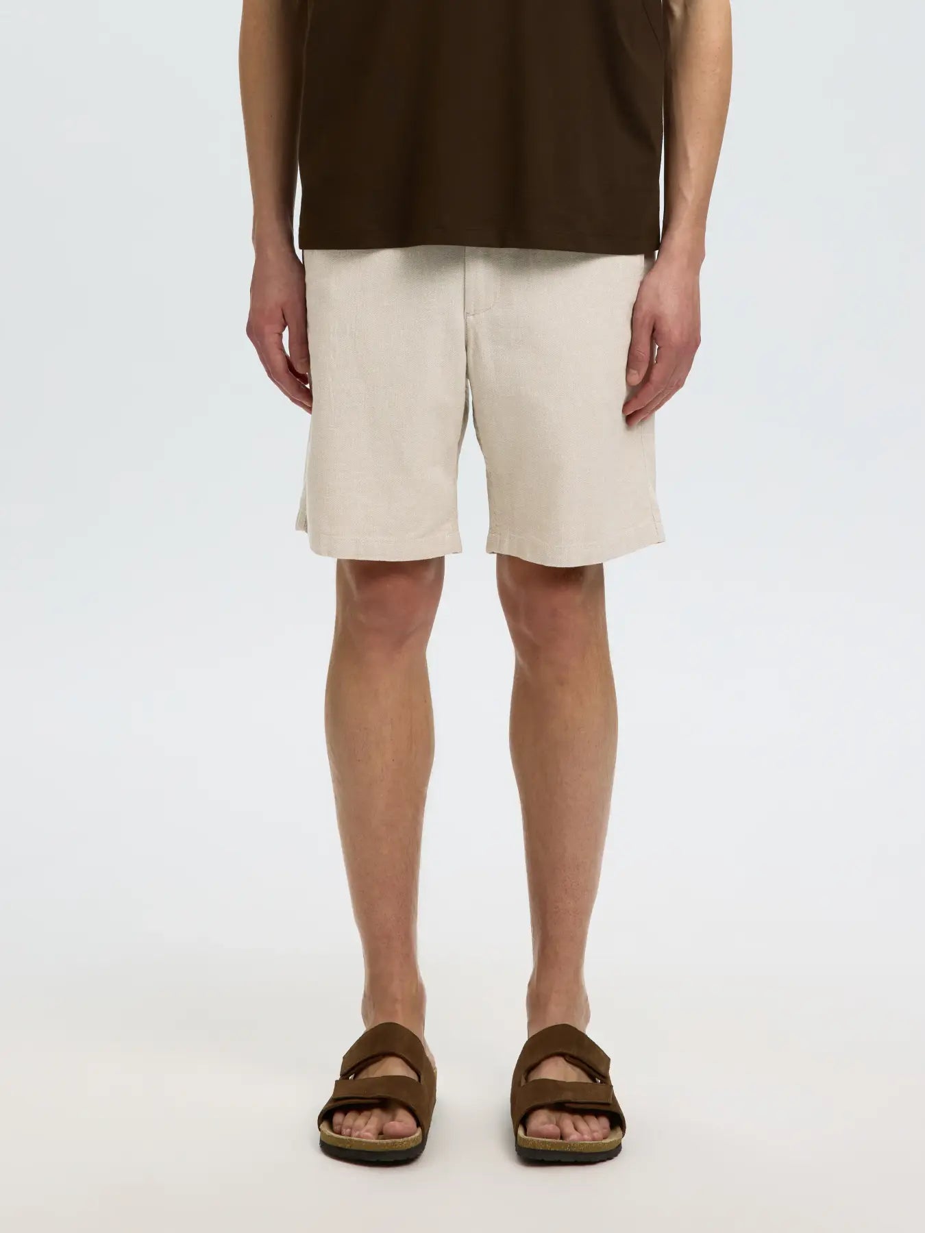 SLMREGULAR-BRODY LINEN BLD SHORTS