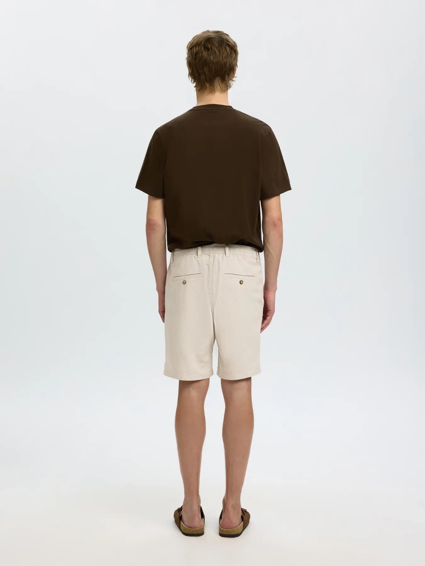 SLMREGULAR-BRODY LINEN BLD SHORTS
