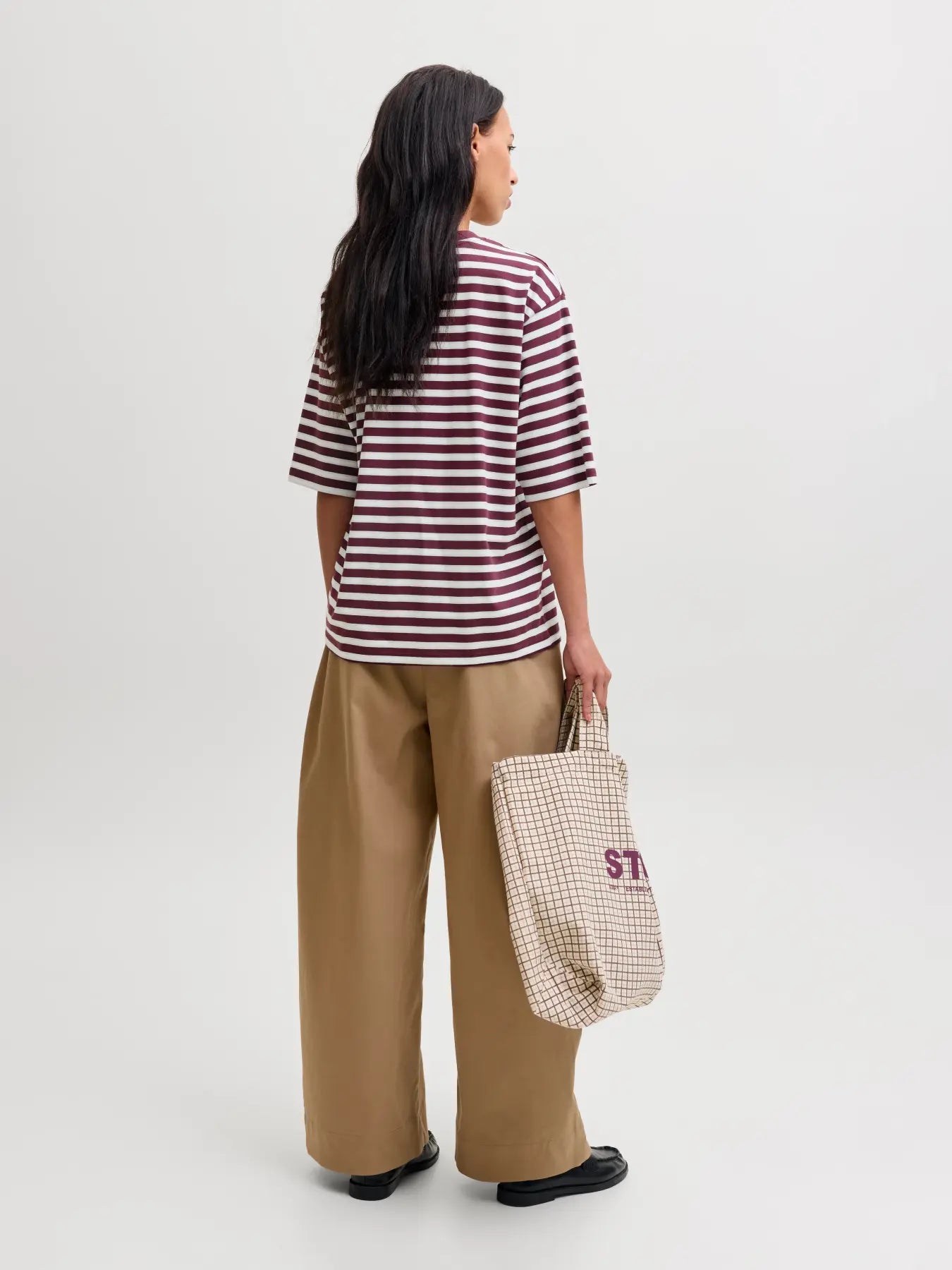 JXRHEA LOOSE SS STRIPE TEE JRS