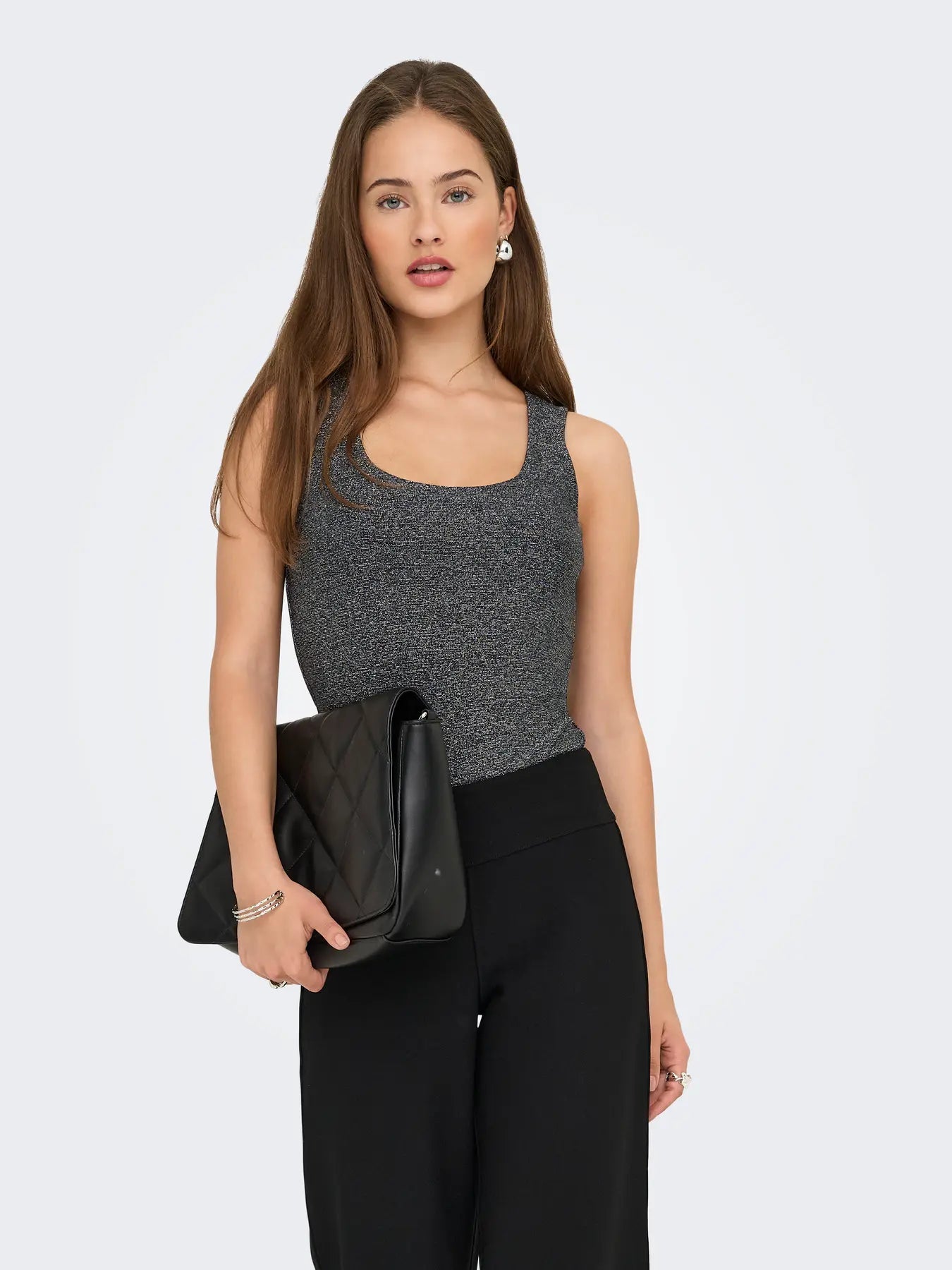 ONLEA GLITTER S/L 2-WAYS TOP JRS