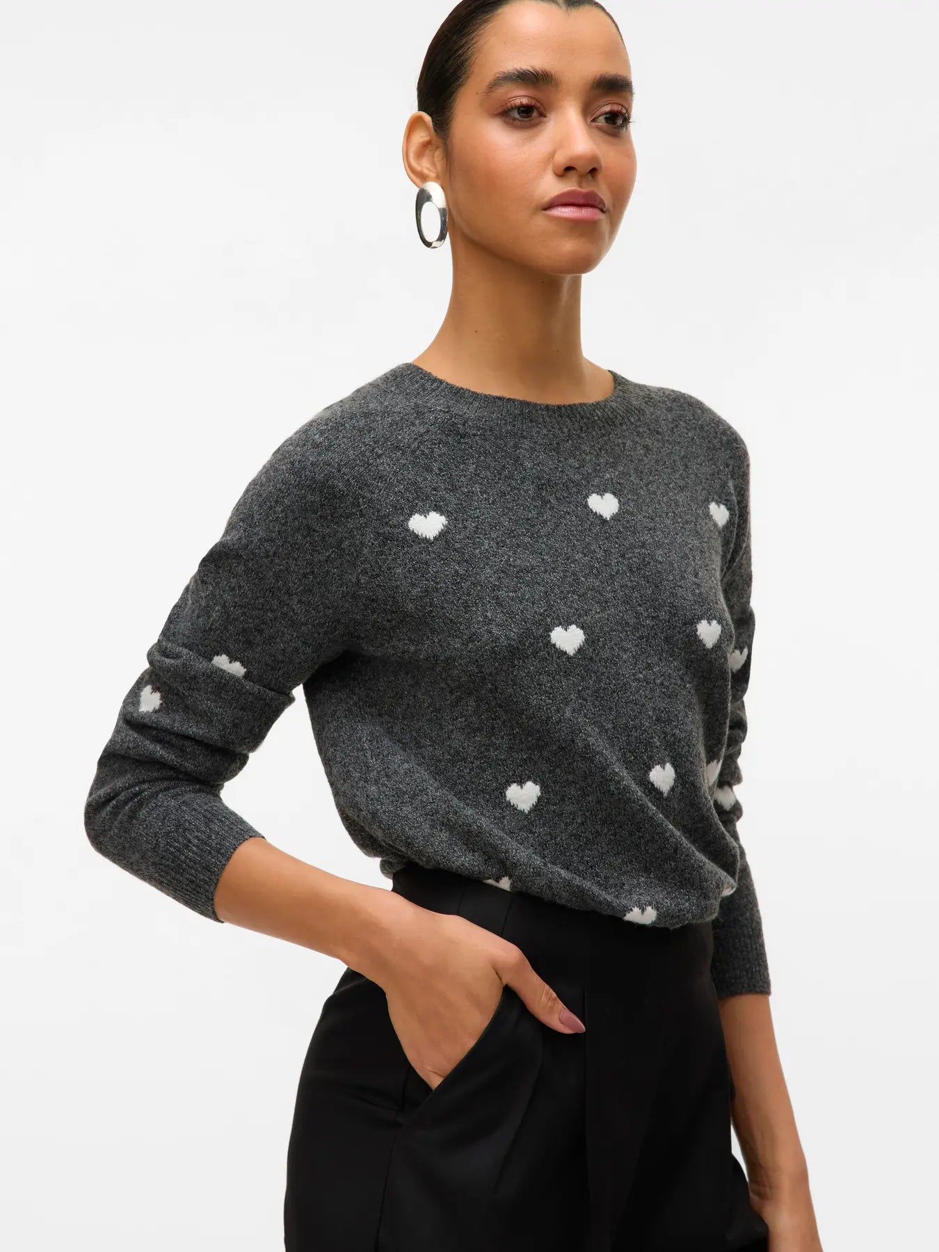 VMDOFFY INTARSIA LS O-NCK PULLOV