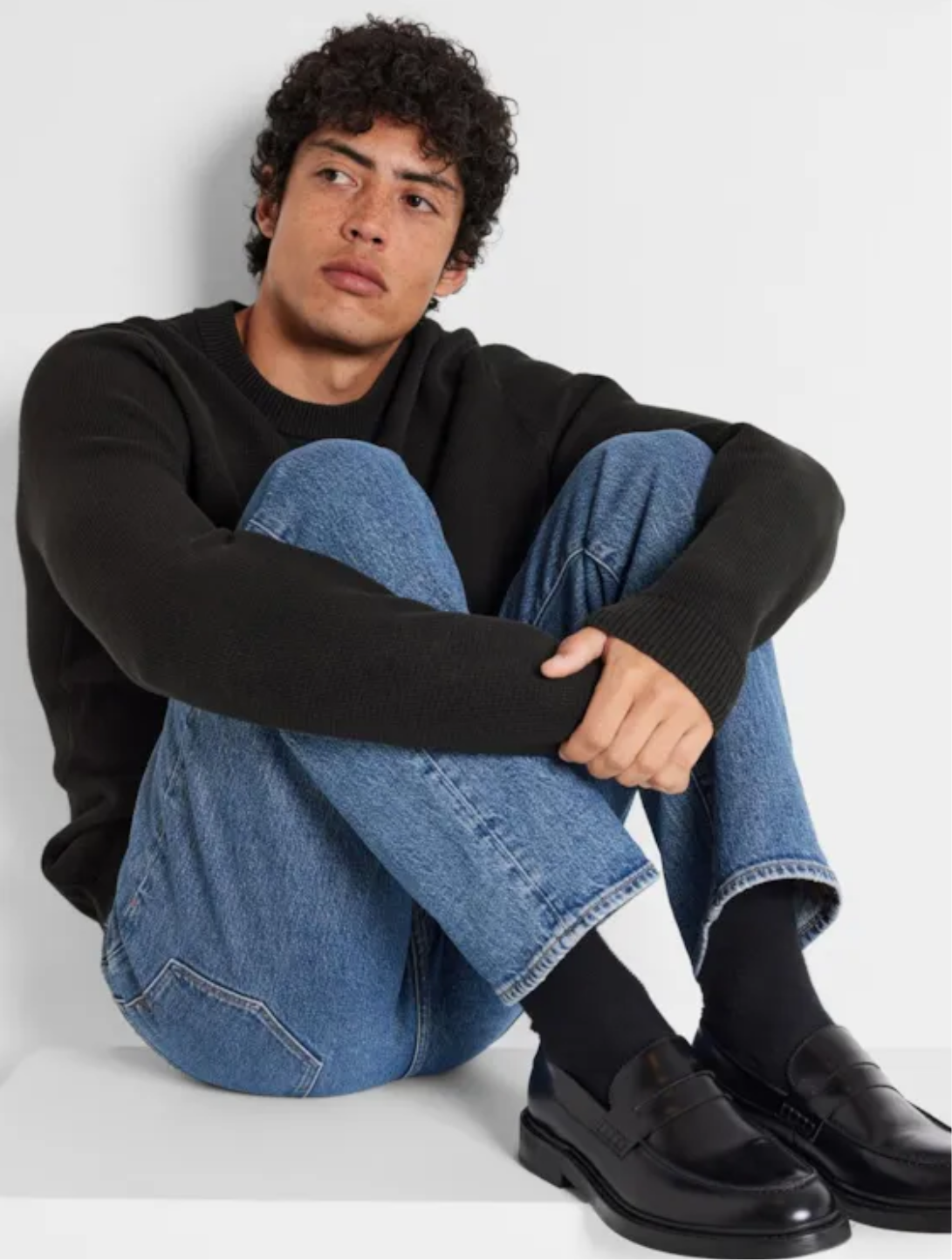 SLHDANE KNIT STRUCTURE CREW NECK