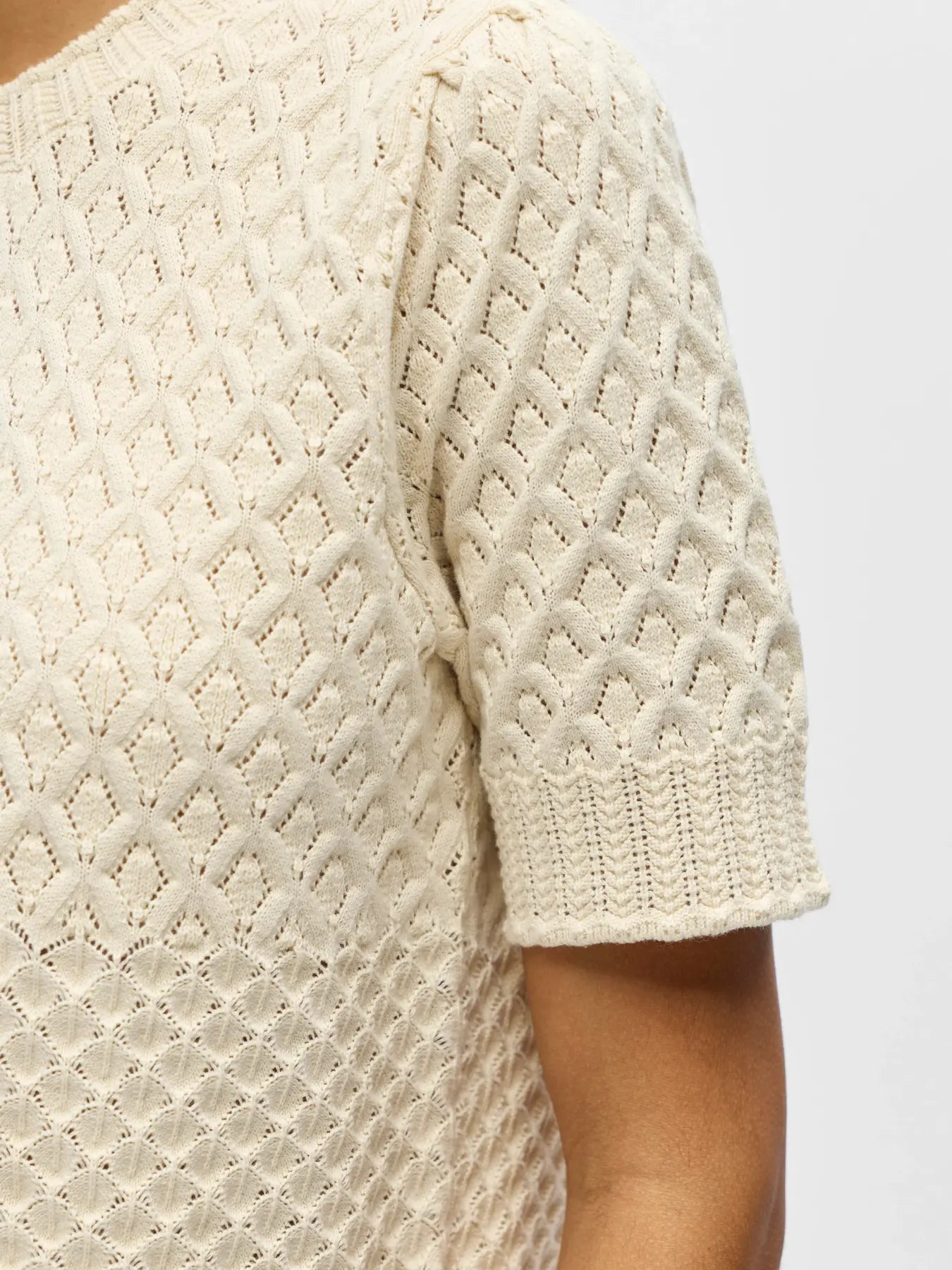 OBJNOA S/S RE KNIT PULLOVER