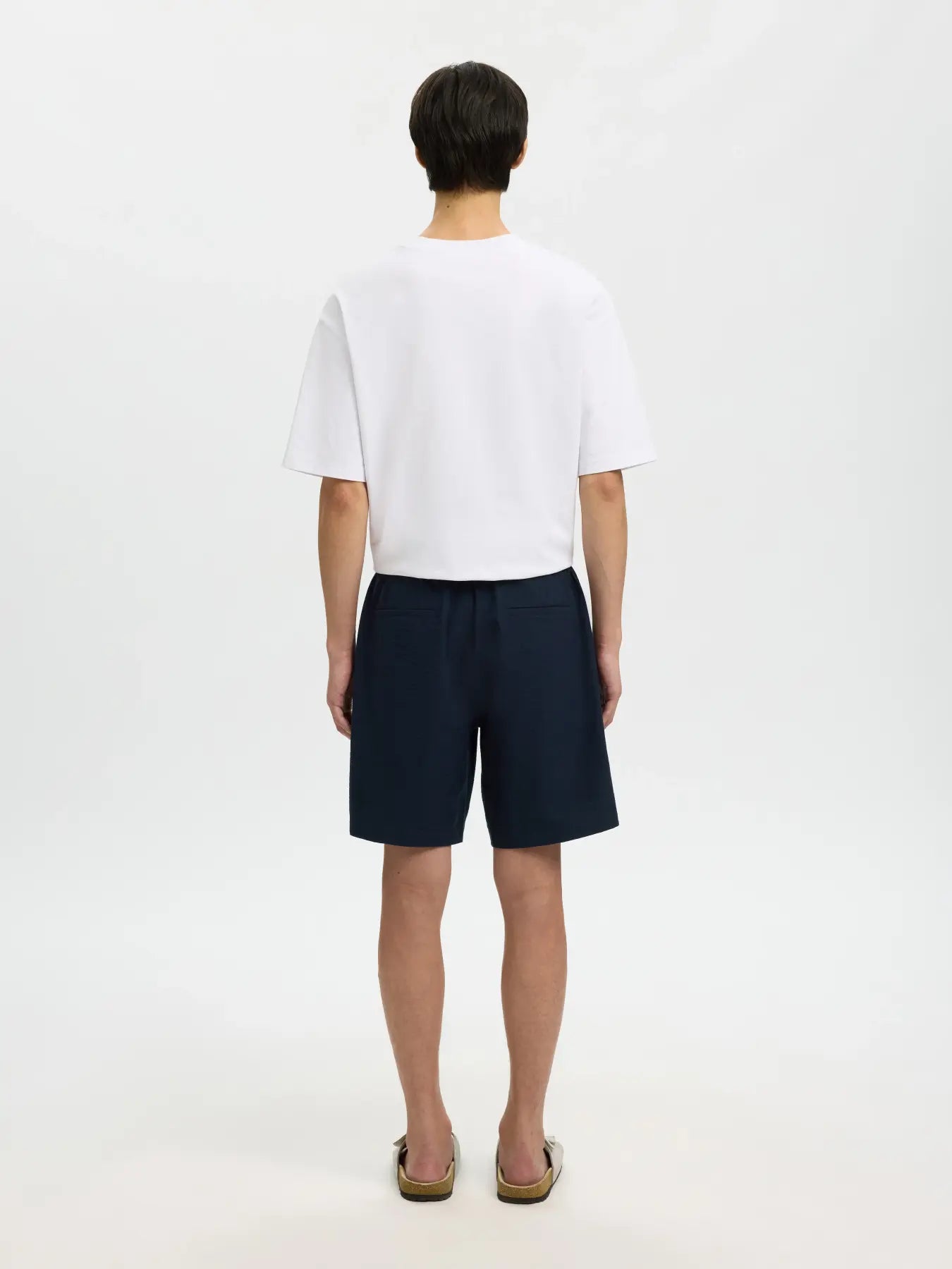 SLMKARL-SEERSUCKER REGULAR SHORTS