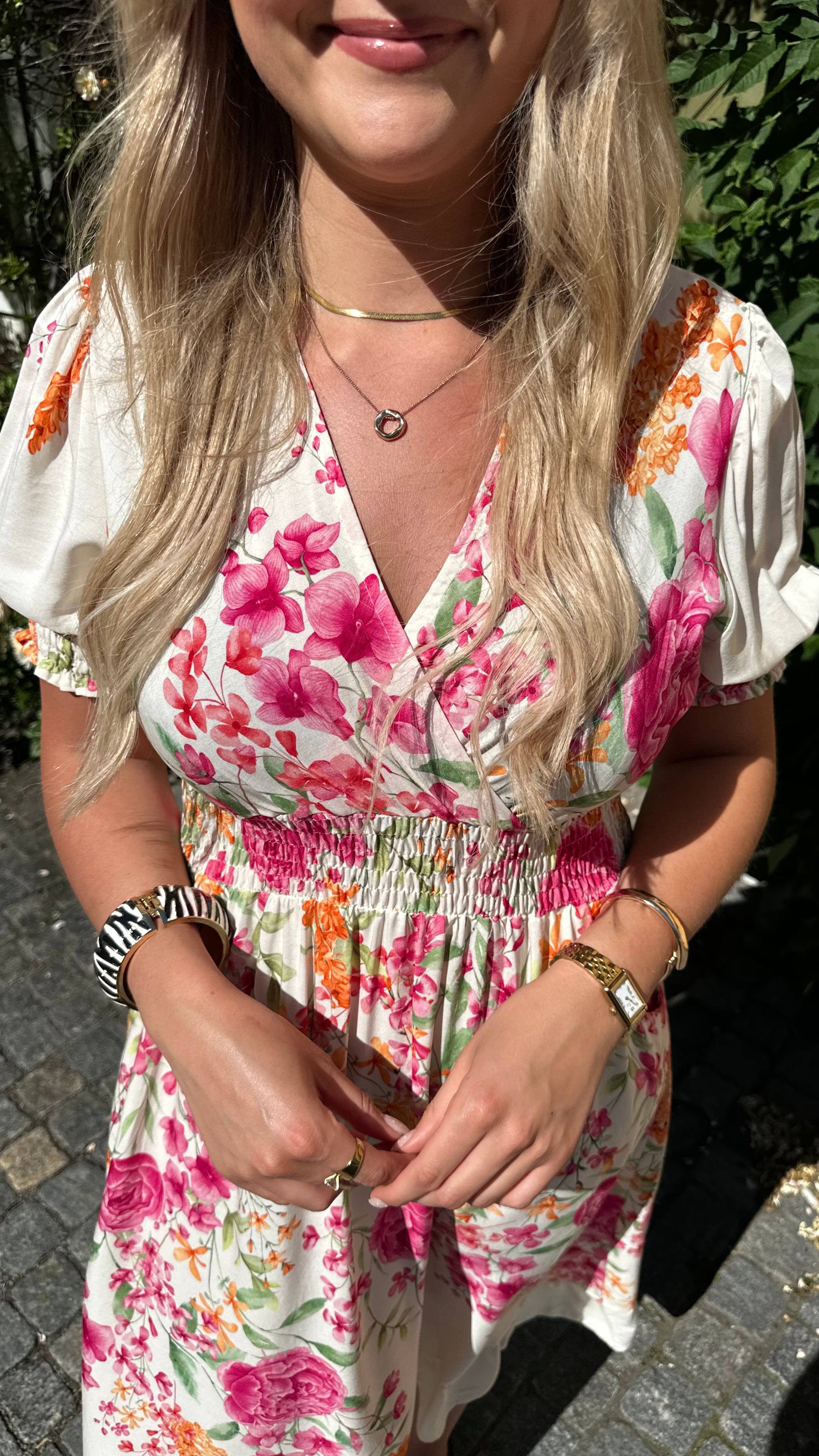 Bella long Flower dress