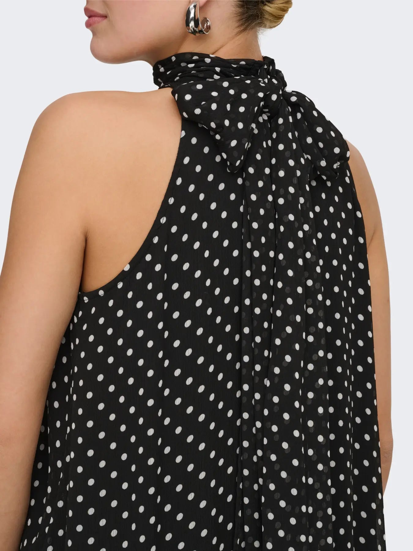 JDYPOLKA S/L HALTERNECK MIDI DRESS