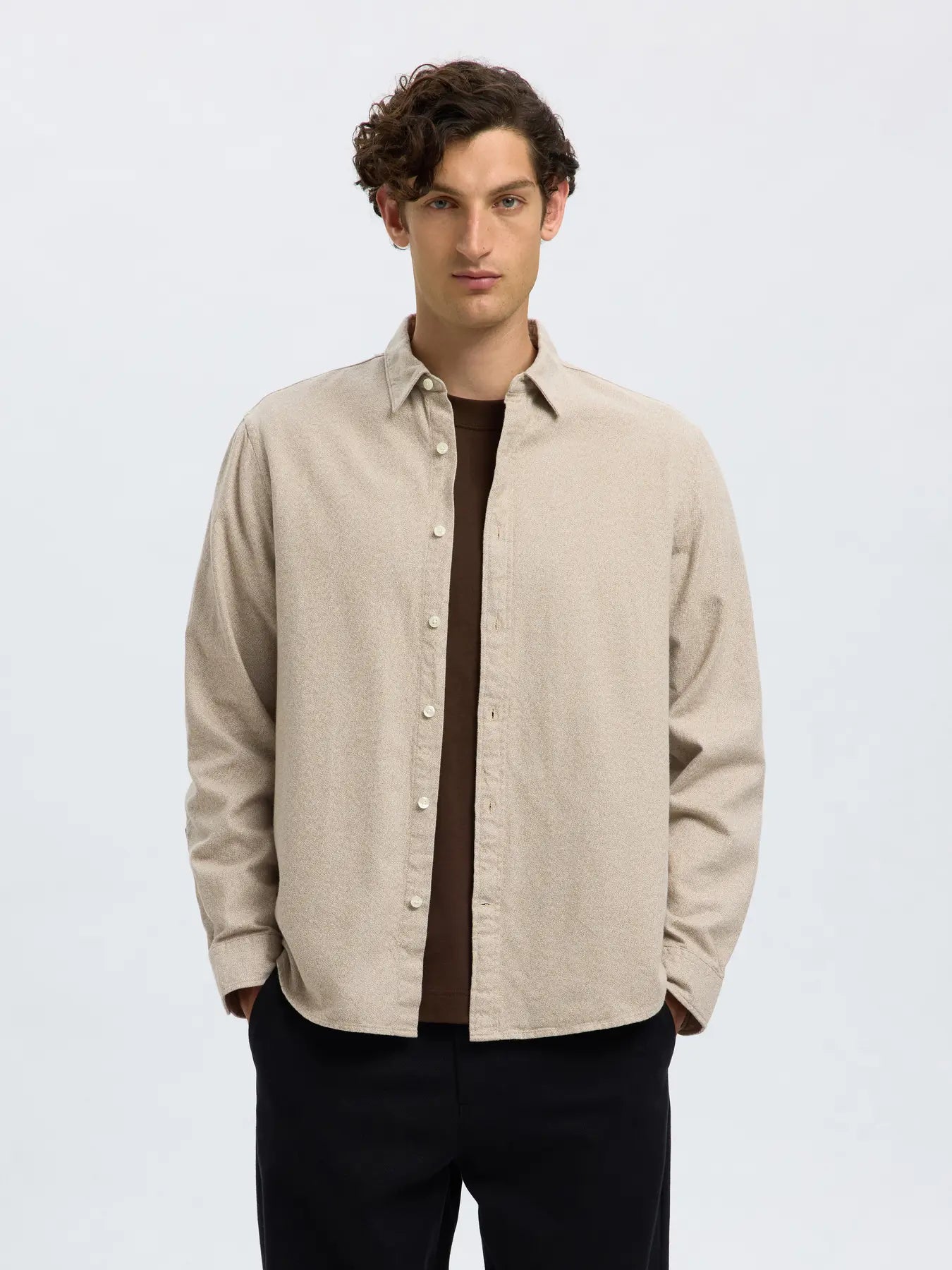SLHREGNOAH BRUSHED TWIST SHIRT
