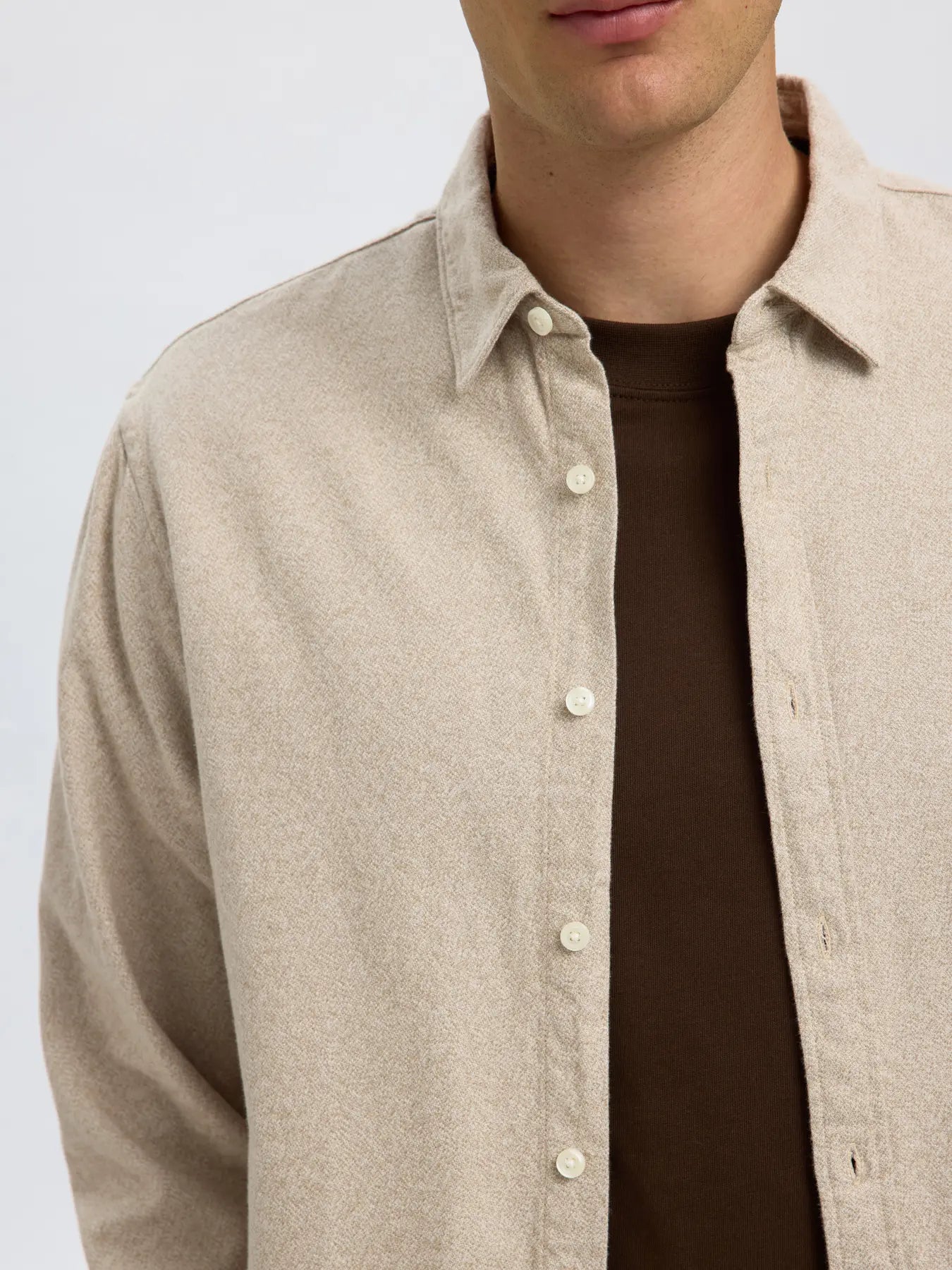 SLHREGNOAH BRUSHED TWIST SHIRT