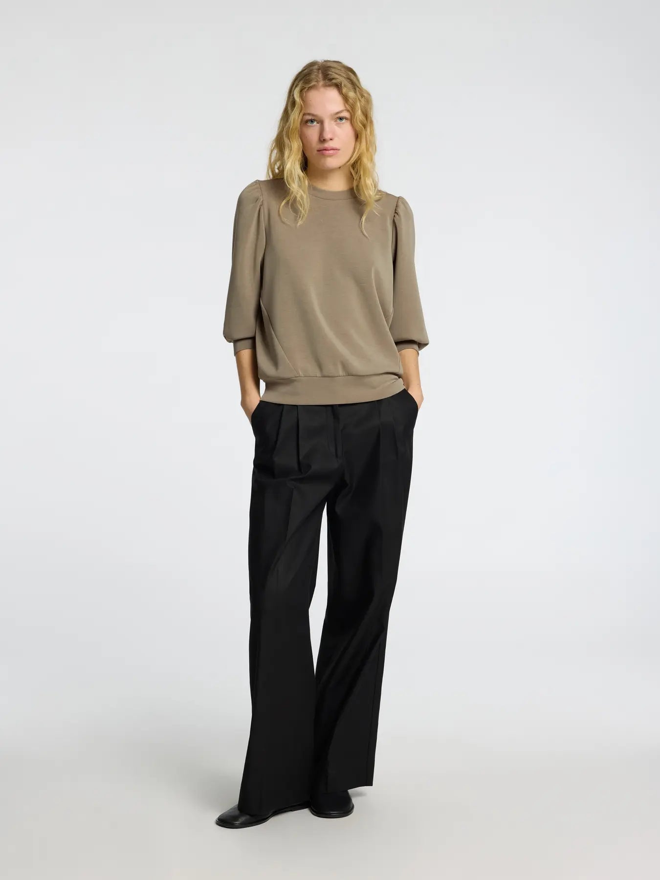 SLFTENNY 3/4 SWEAT TOP