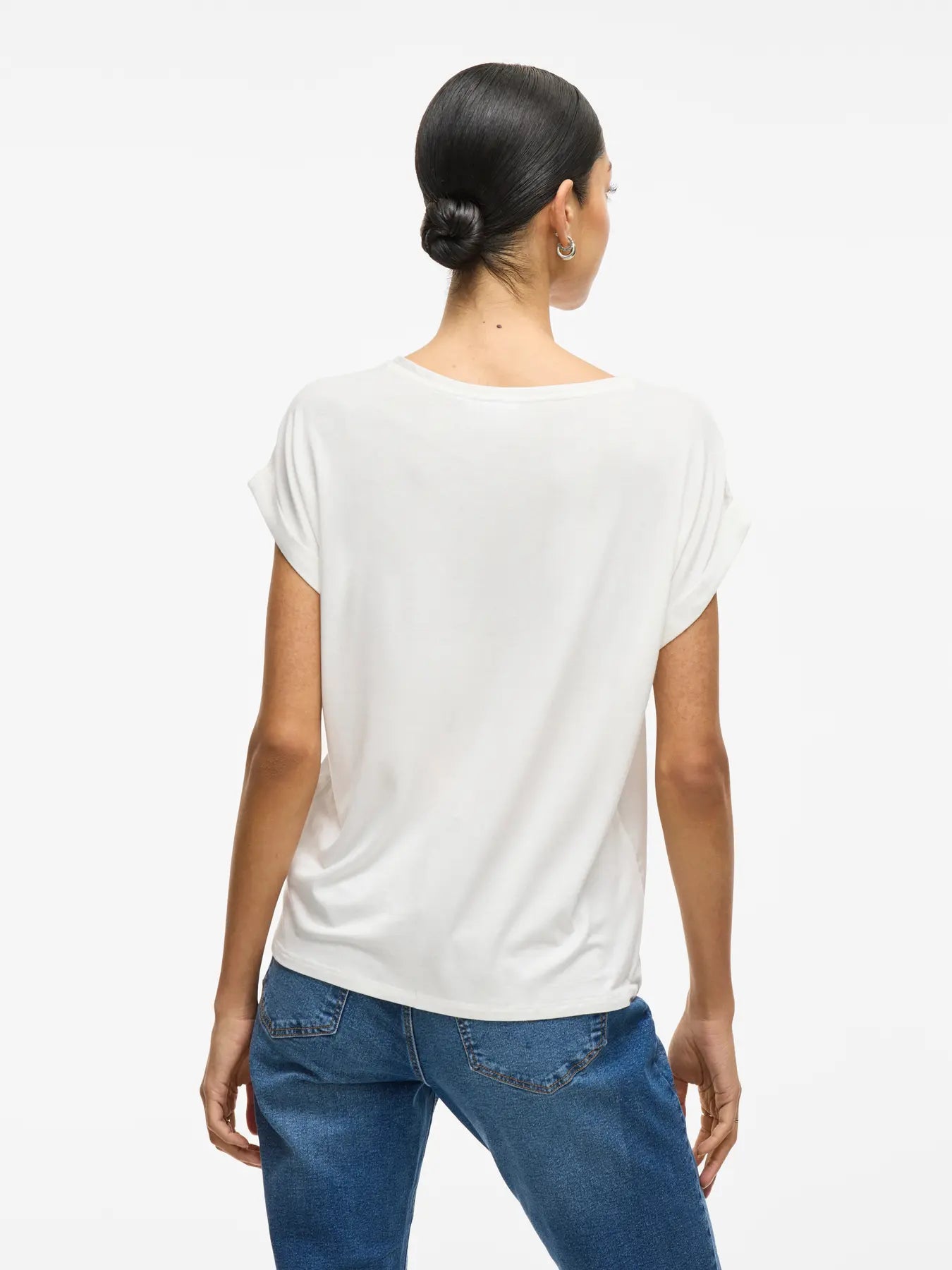 VIELLETTE S/S SATIN TOP