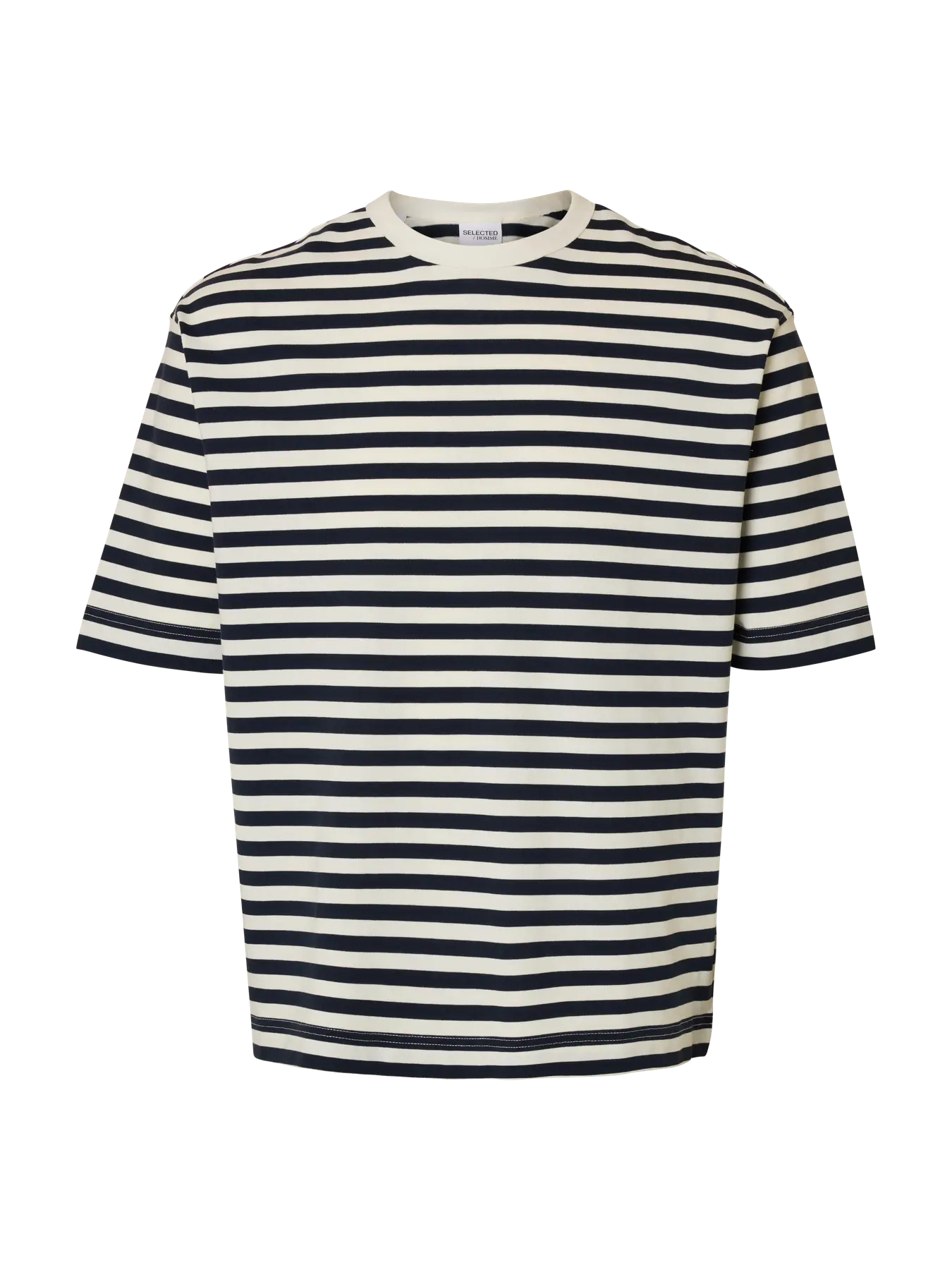 SLHRELAXDAN SS STRIPE TEE
