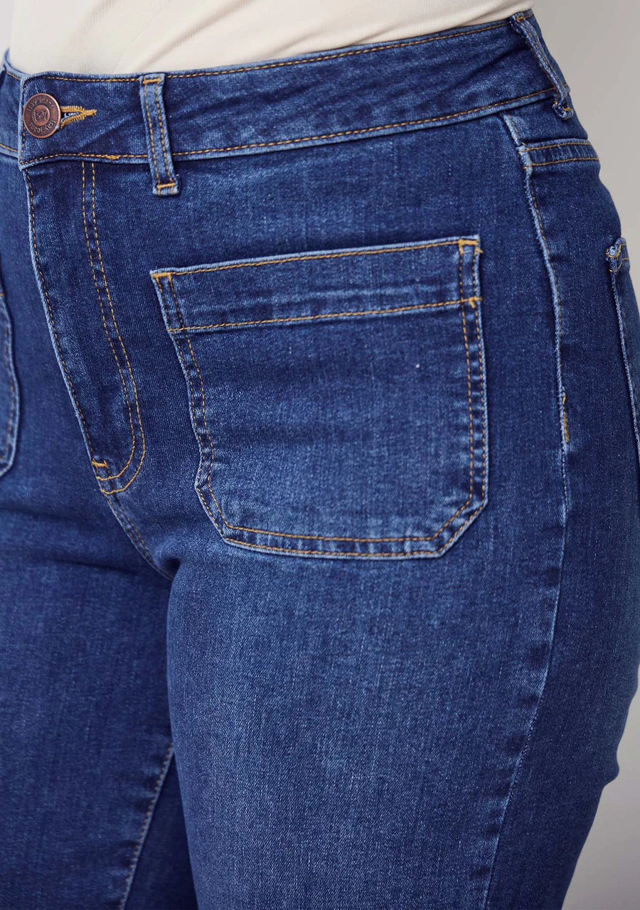 Bologna Wide Jeans - Dark denim