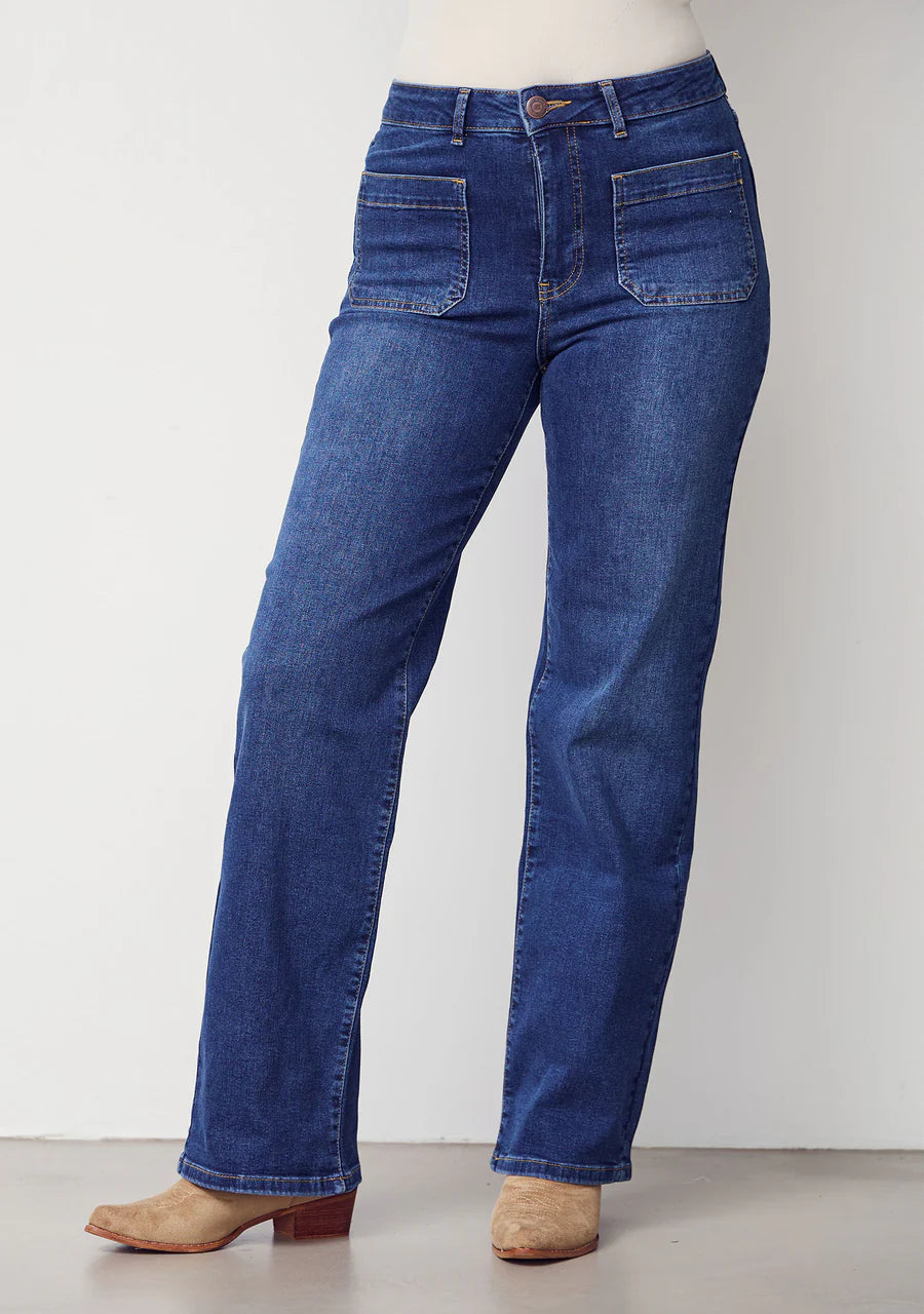 Bologna Wide Jeans - Dark denim