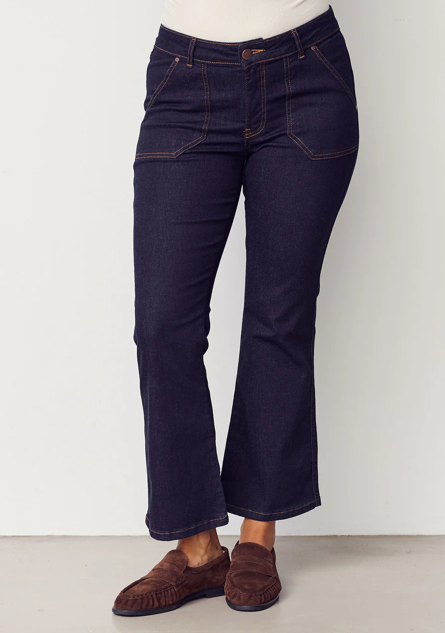 Como Flare Jeans - Unwashed Denim