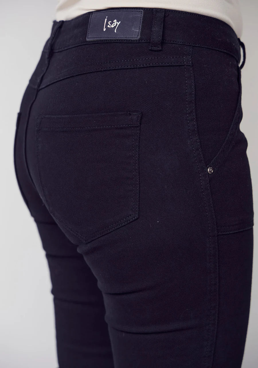 Como Twill Flare Pant - Black