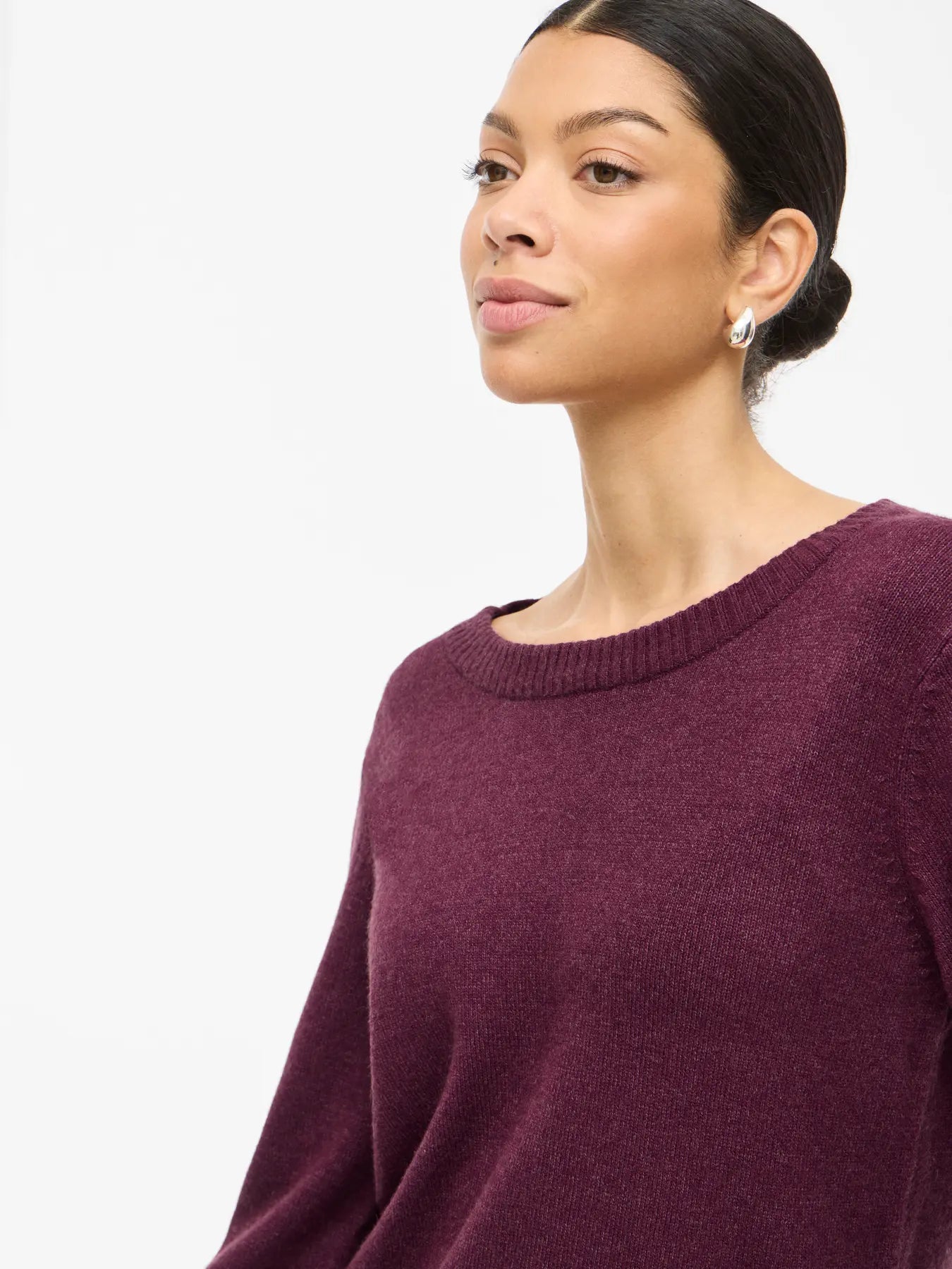 VIRIL O-NECK L/S KNIT TOP