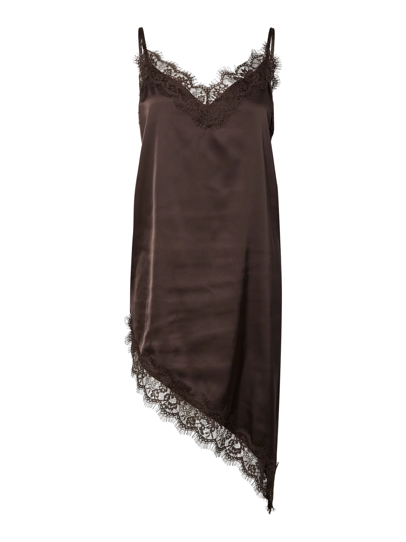 PCNOMI STRAP SATIN LACE DRESS