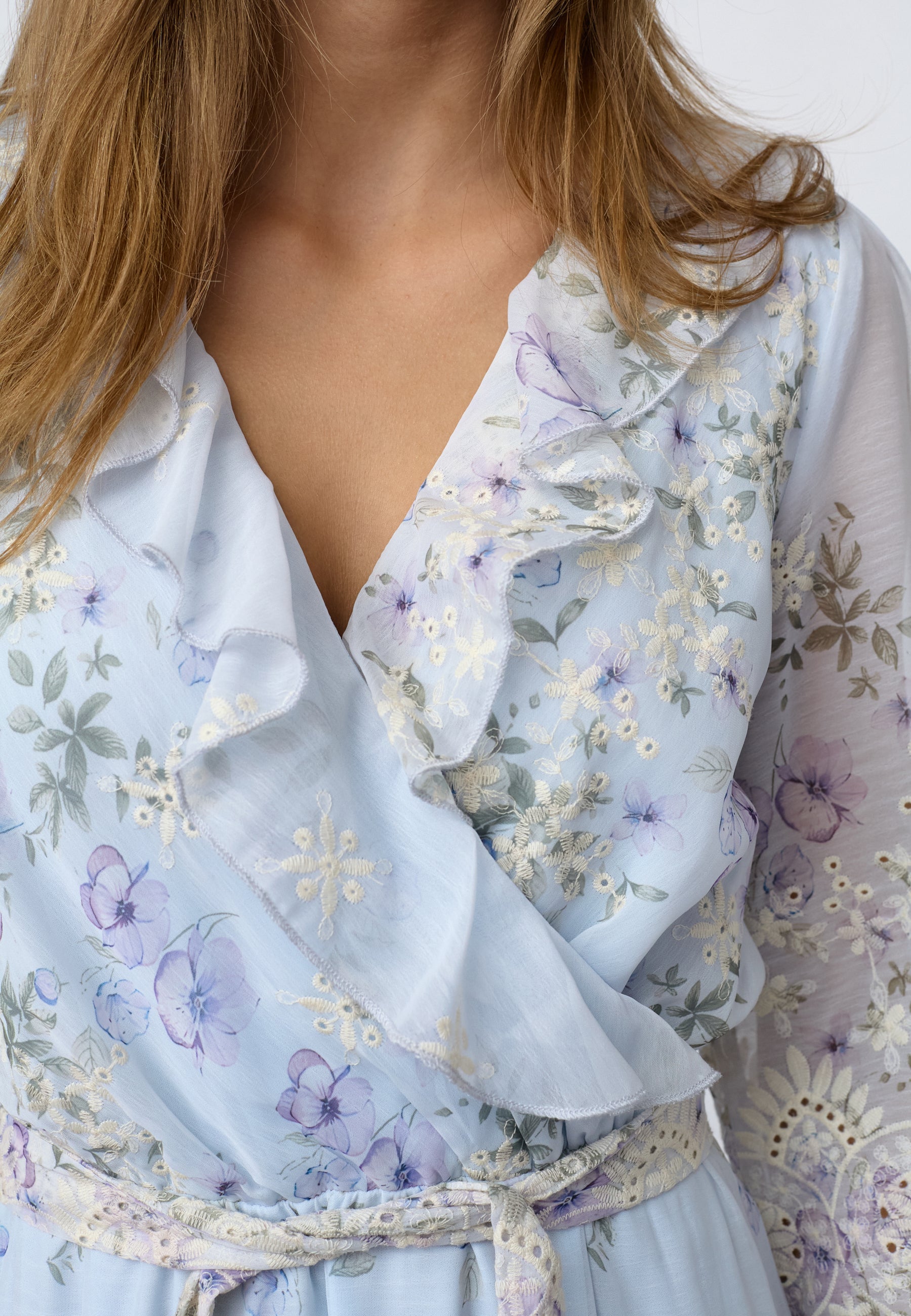GERINE DRESS BLÅ