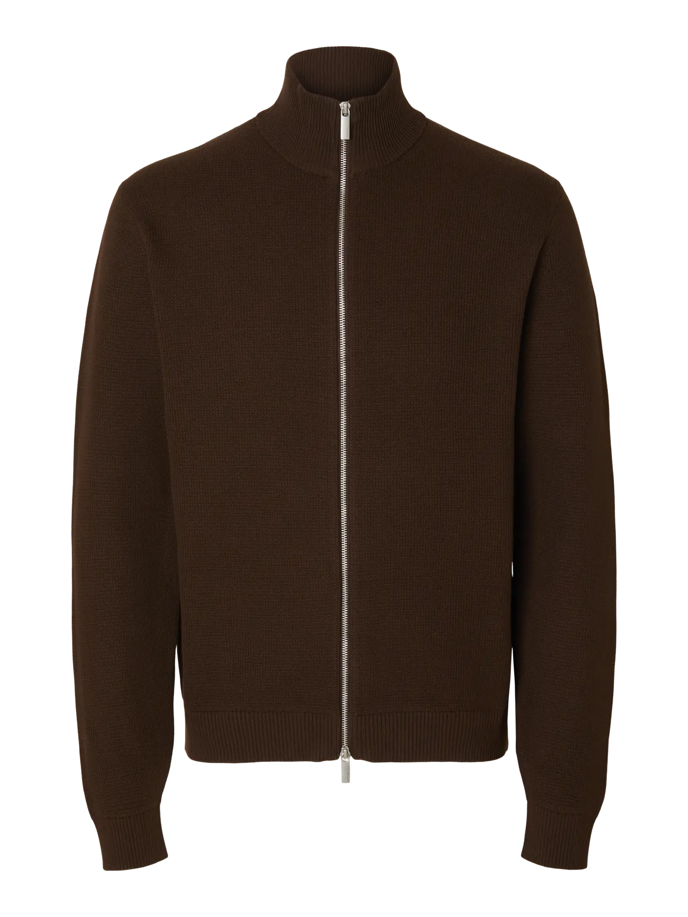 SLHDANE LS KNIT STRUCTURE FULL ZIP