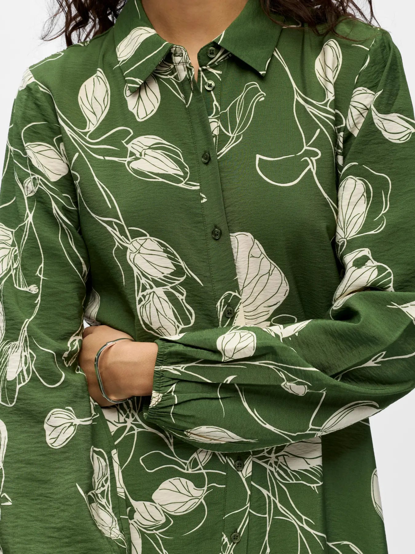 OBJJACIRA L/S LONG SHIRT DRESS
