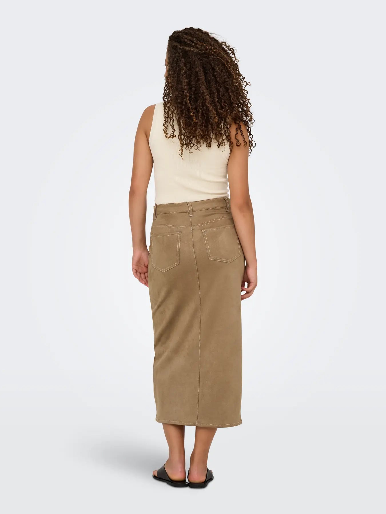 ONLSTINA MW FAUX SUEDE SKIRT