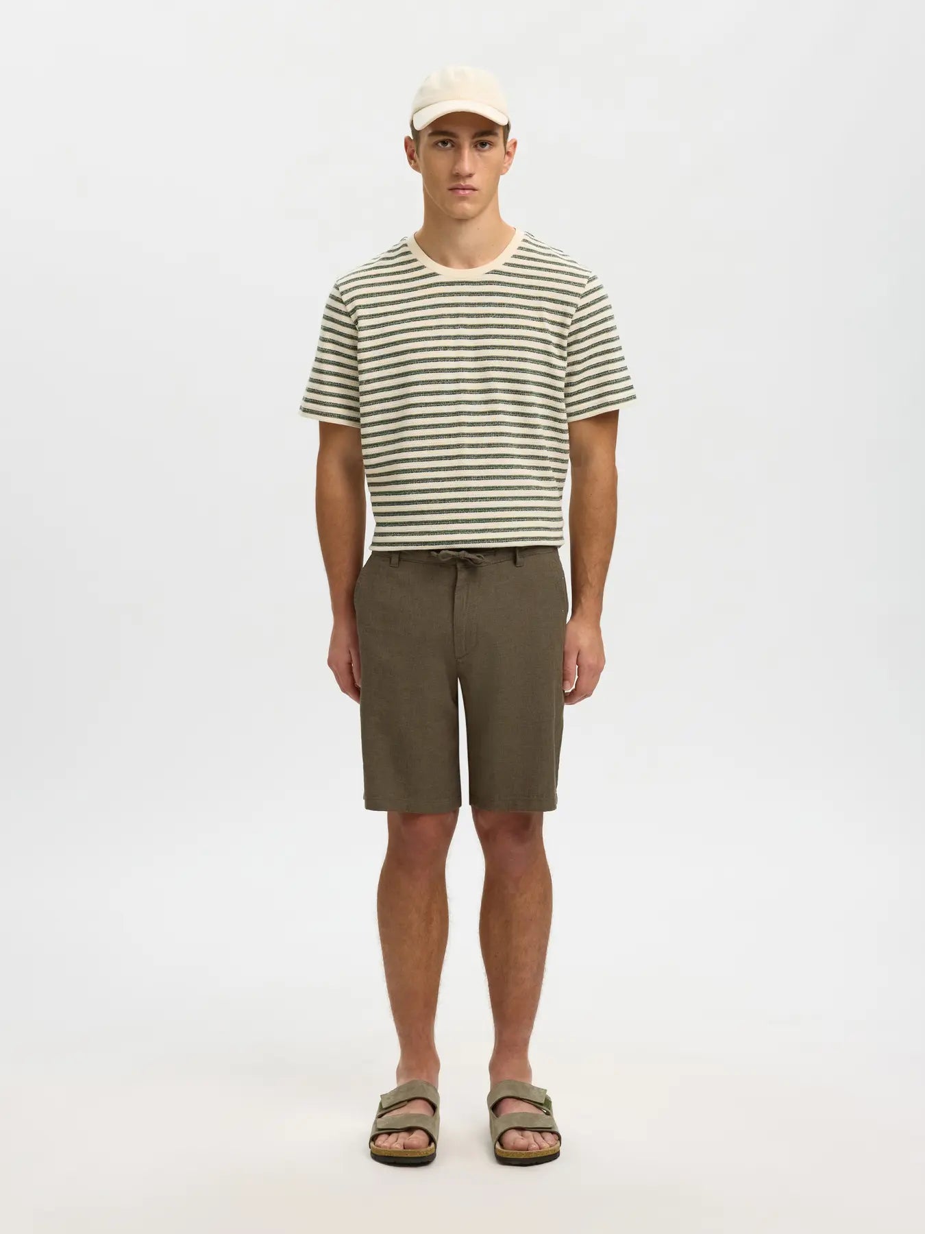 SLMREGULAR-BRODY LINEN BLD SHORTS