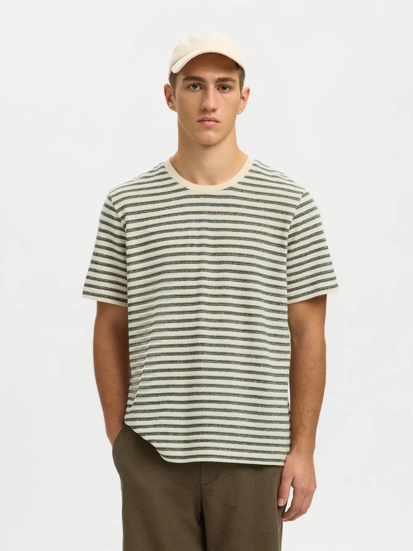 SLHKEVIN STRIPE SS O-NECK TEE