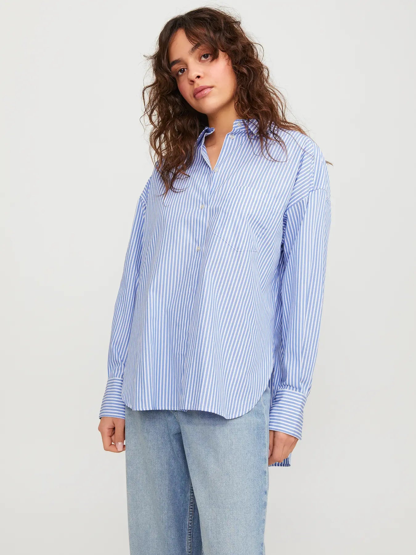 JXJAMIE LS RELAXED POPLIN SHIRT WVN
