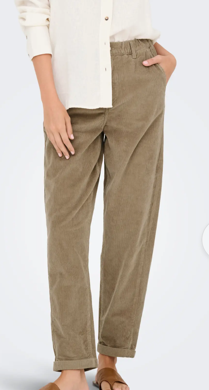 ONLFLORA MW ELA CORD CAROT PANT